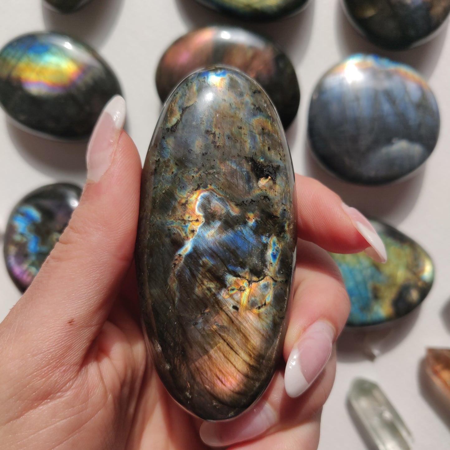 Labradorite Palm Stone (#174) - Simply Affinity