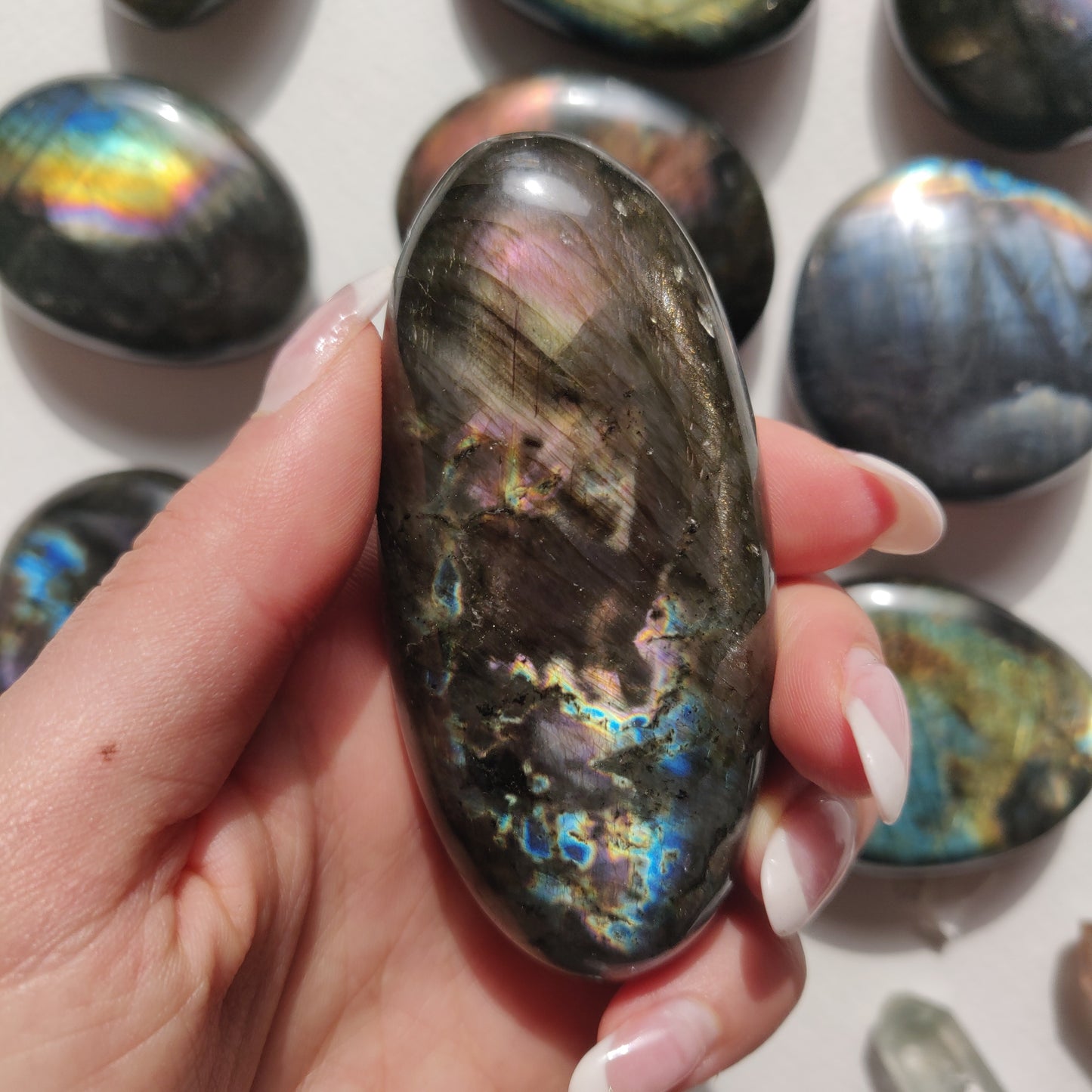 Labradorite Palm Stone (#174) - Simply Affinity