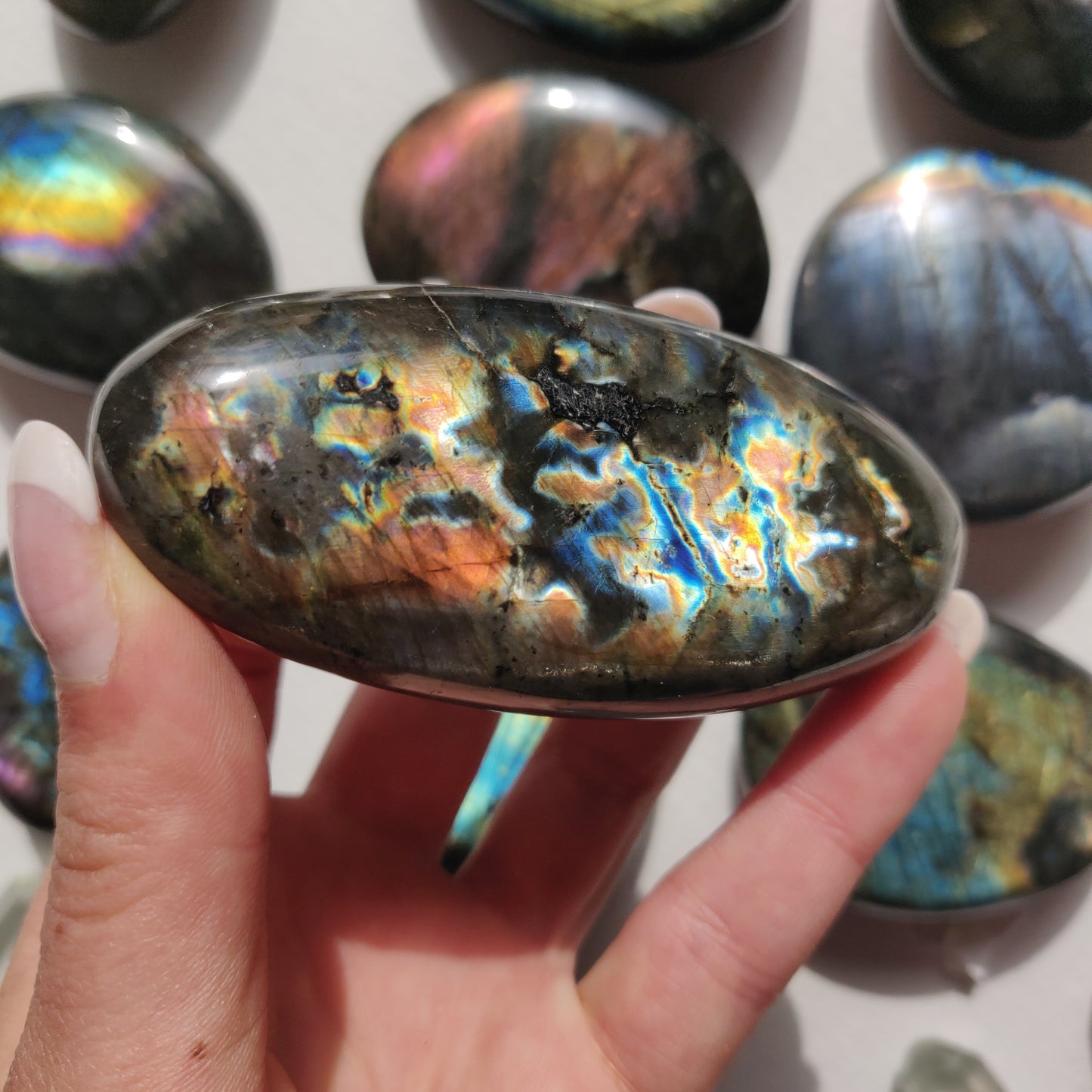 Labradorite Palm Stone (#174) - Simply Affinity