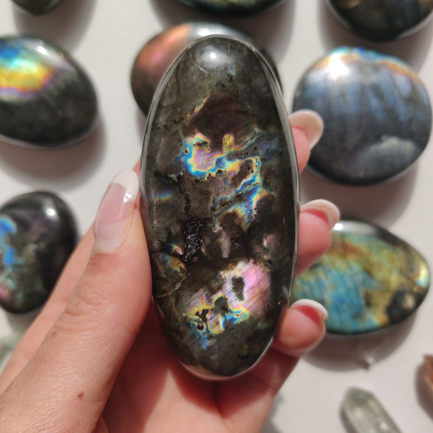Labradorite Palm Stone (#174) - Simply Affinity
