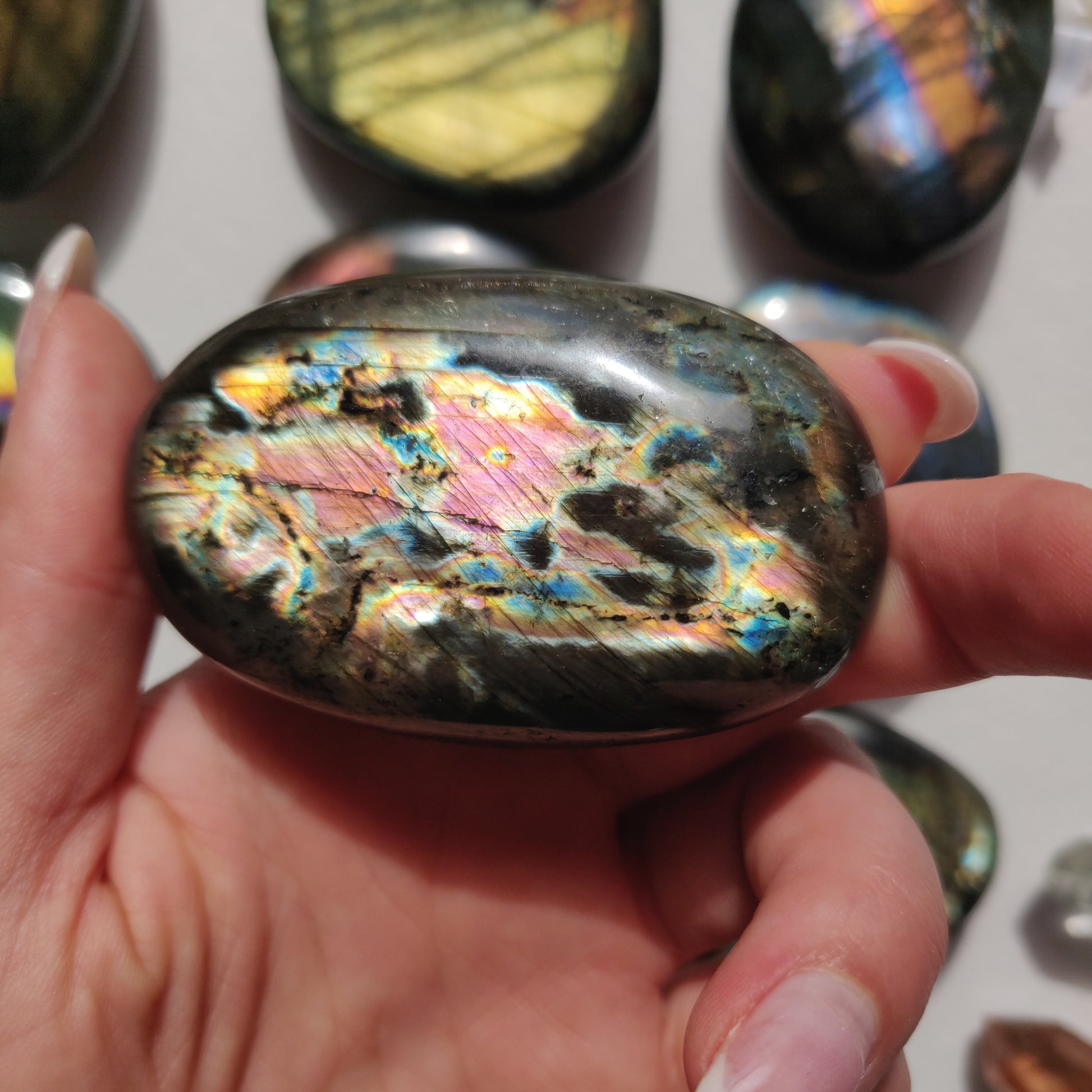 Labradorite Palm Stone (#221) - Simply Affinity