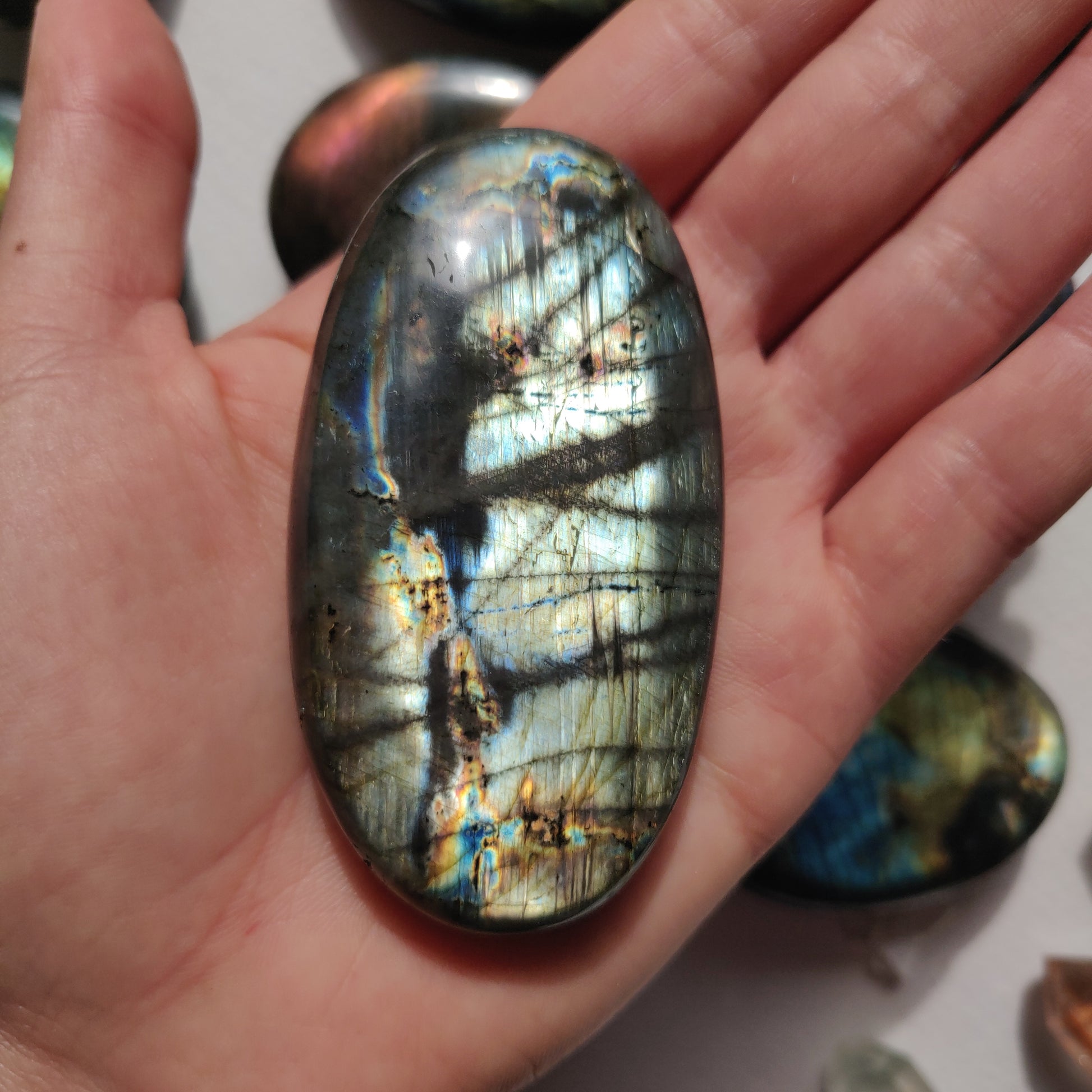 Labradorite Palm Stone (#255) - Simply Affinity