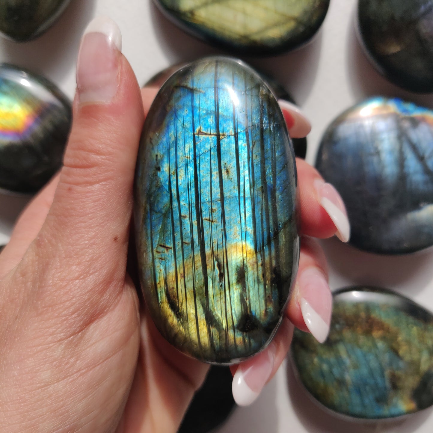 Labradorite Palm Stone (#256) - Simply Affinity