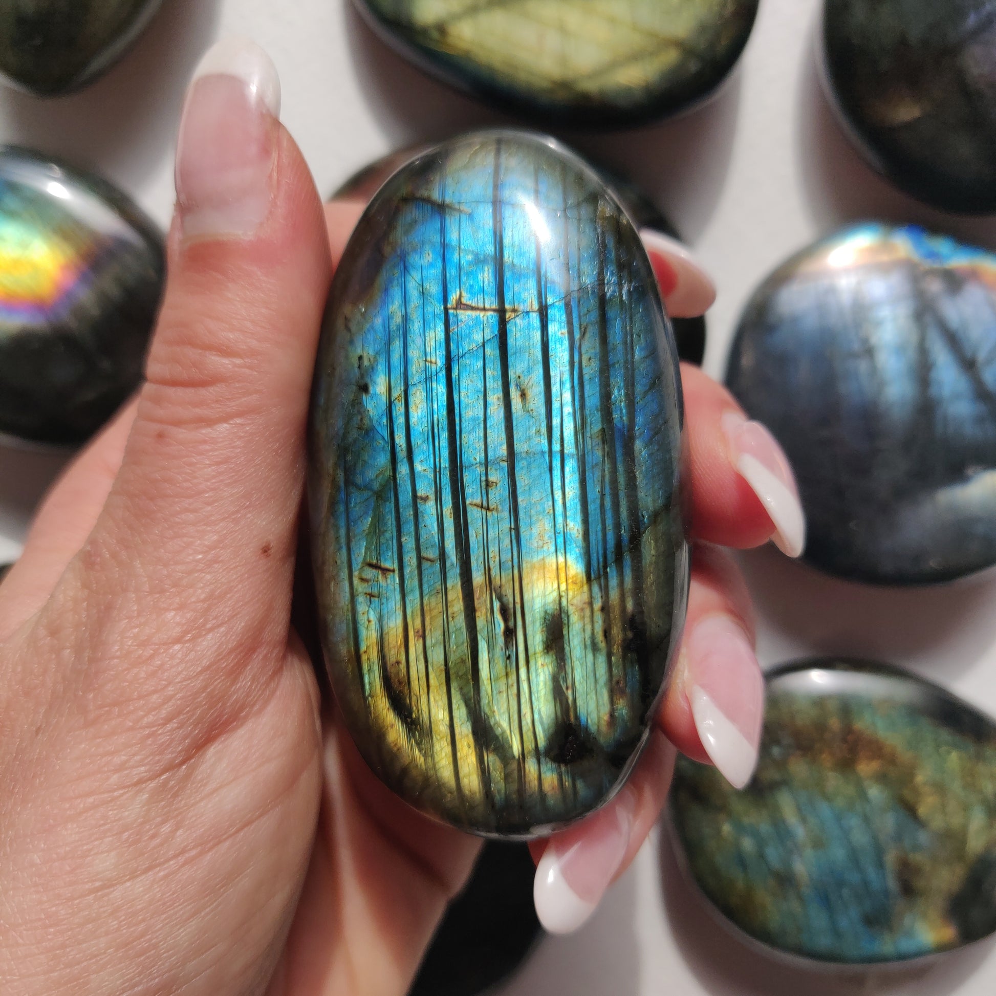Labradorite Palm Stone (#256) - Simply Affinity