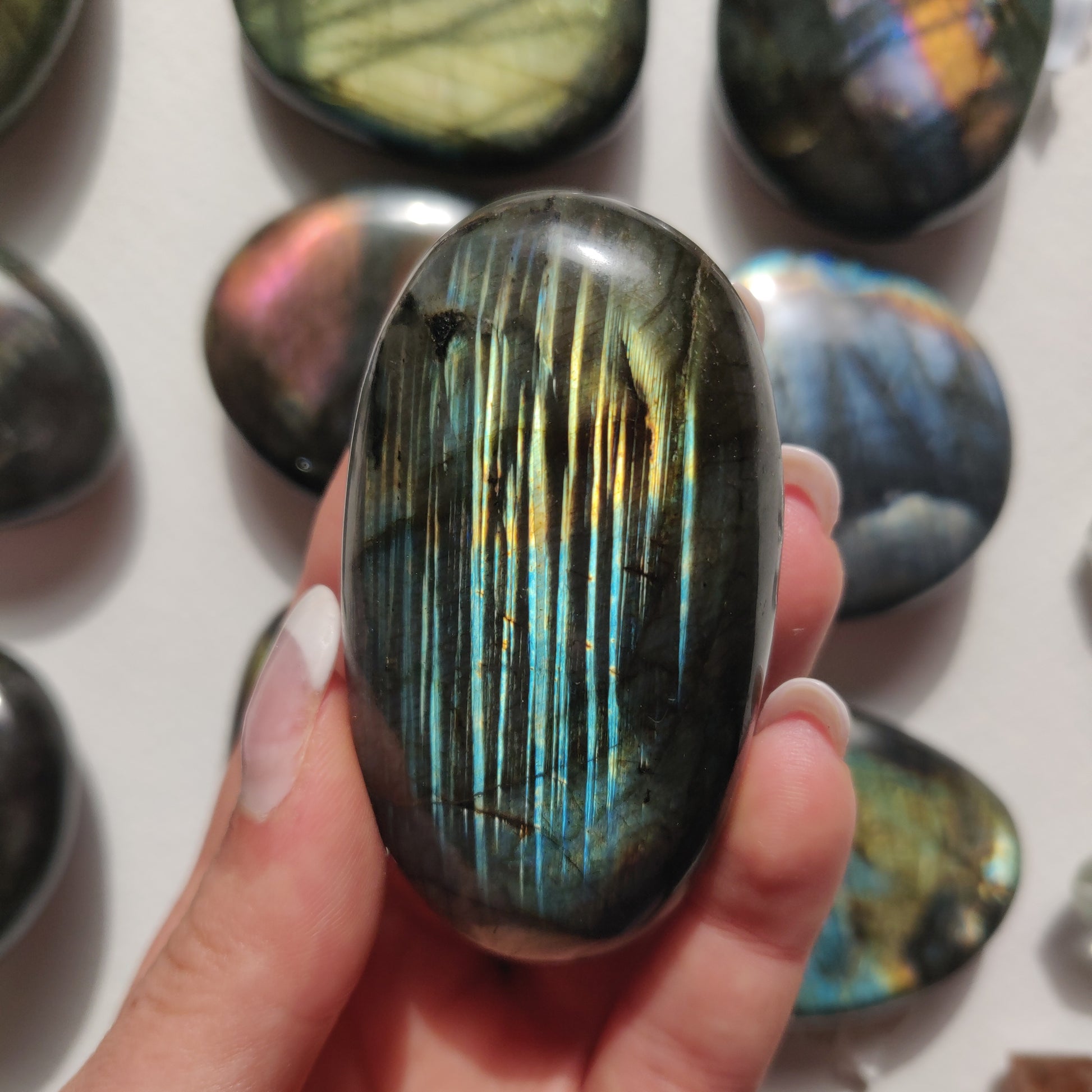 Labradorite Palm Stone (#256) - Simply Affinity