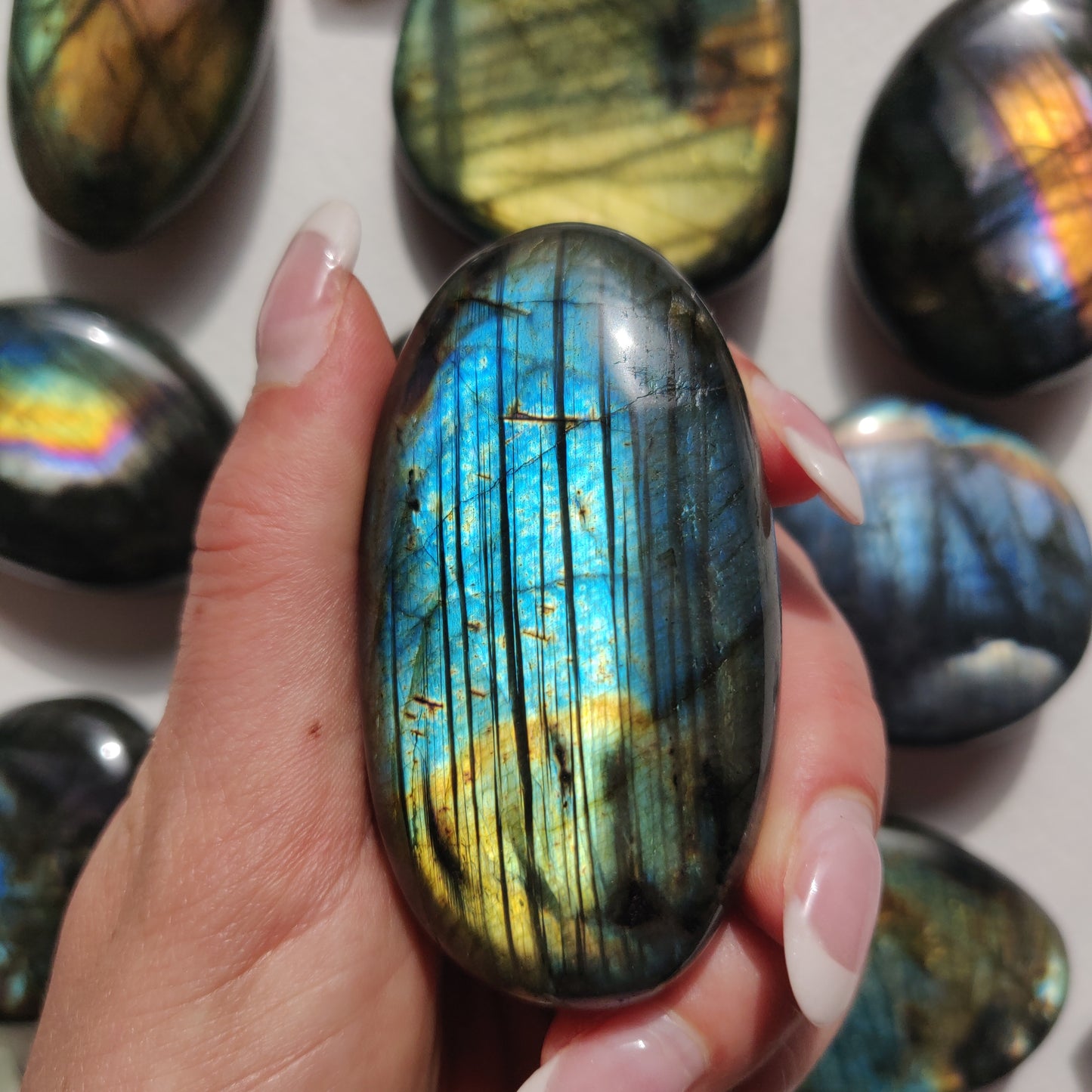 Labradorite Palm Stone (#256) - Simply Affinity