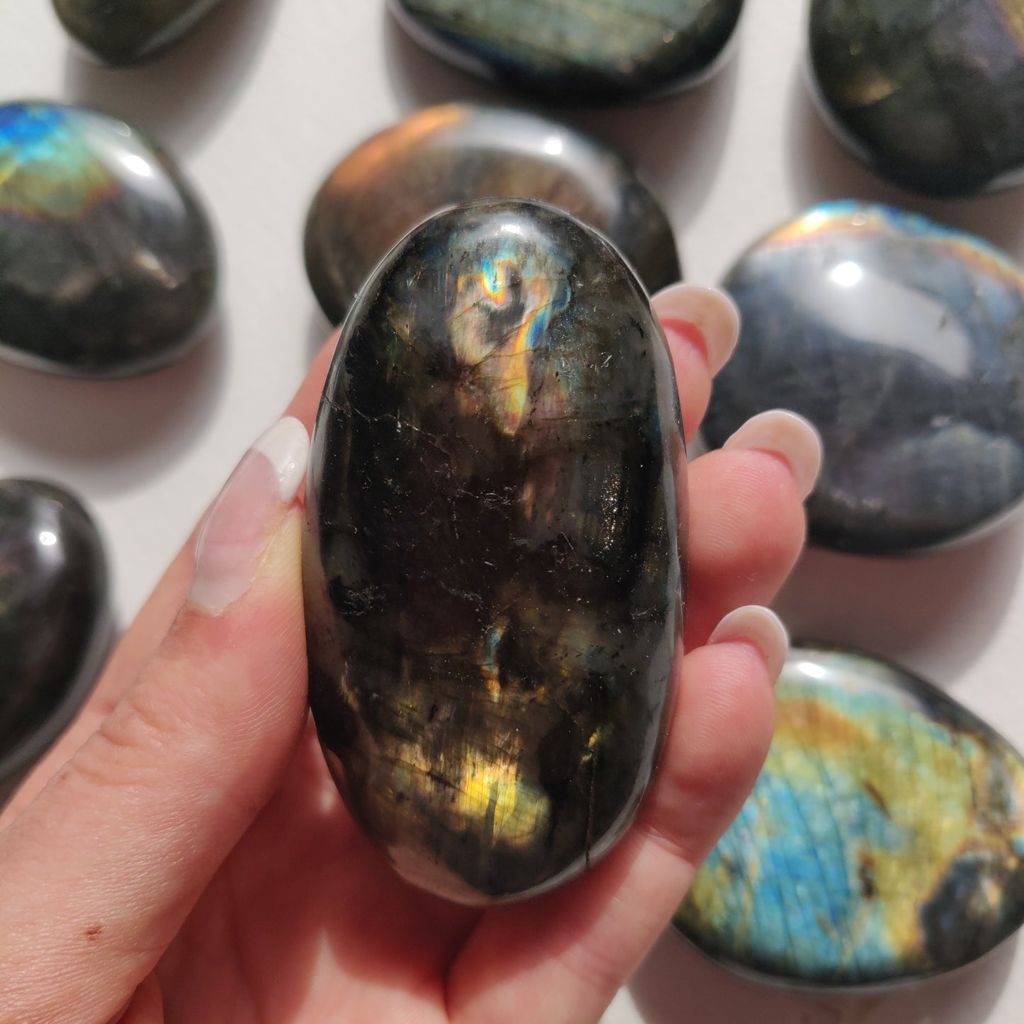 Labradorite Palm Stone (#256) - Simply Affinity