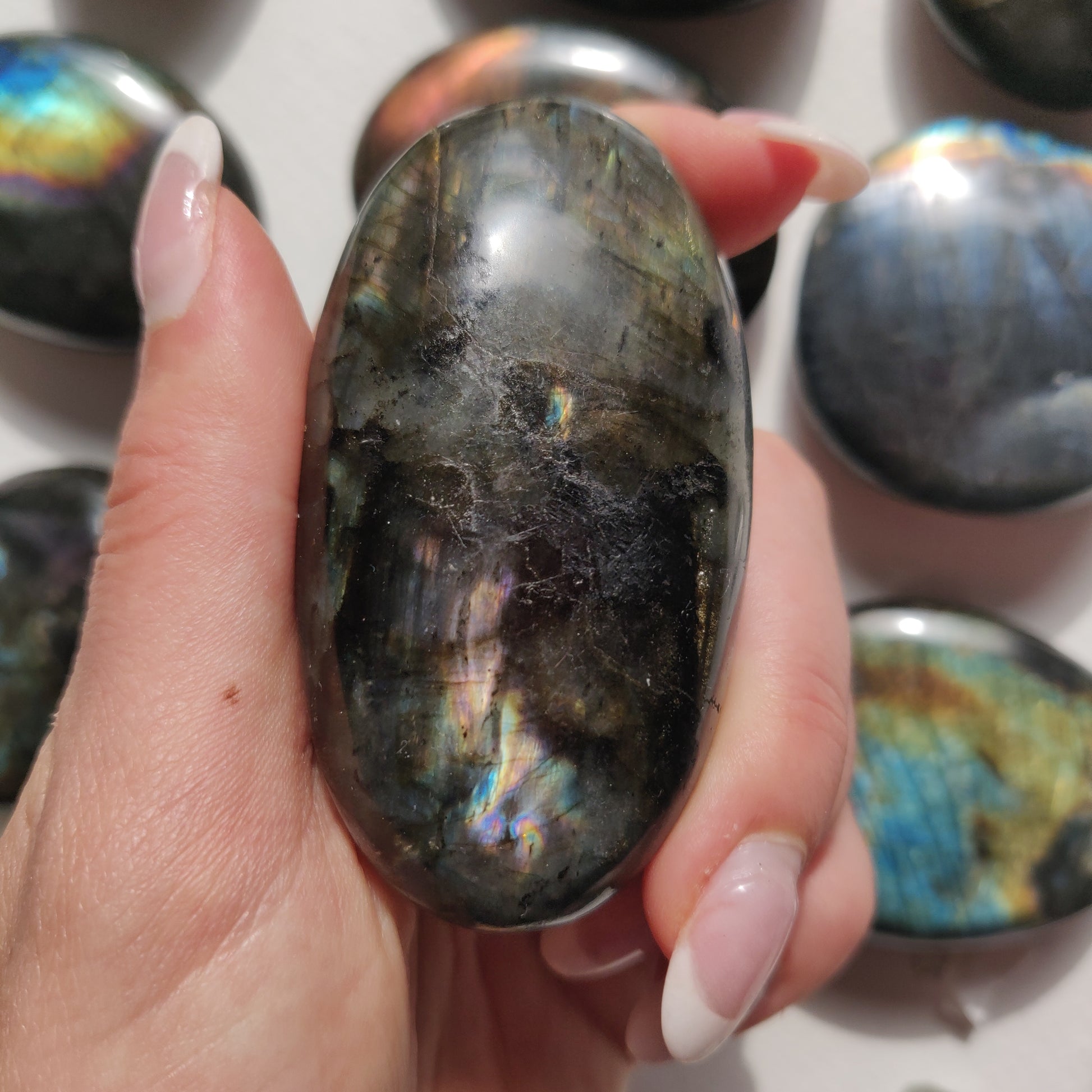 Labradorite Palm Stone (#256) - Simply Affinity