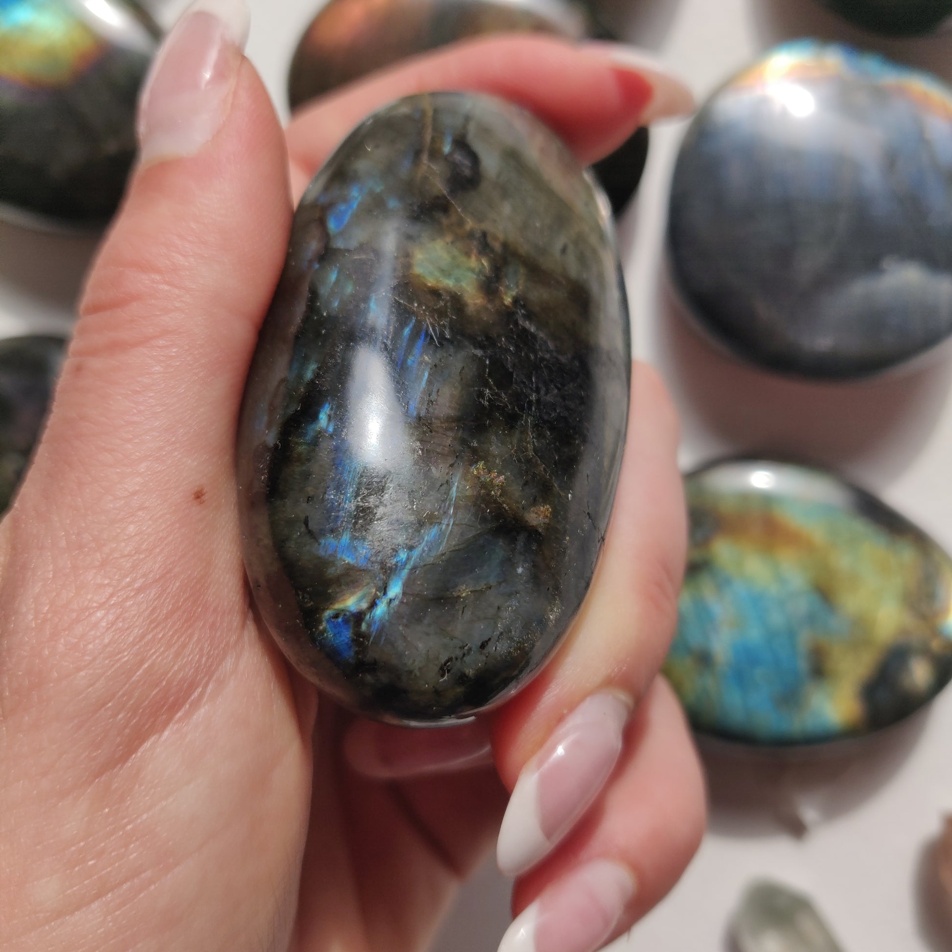 Labradorite Palm Stone (#256) - Simply Affinity