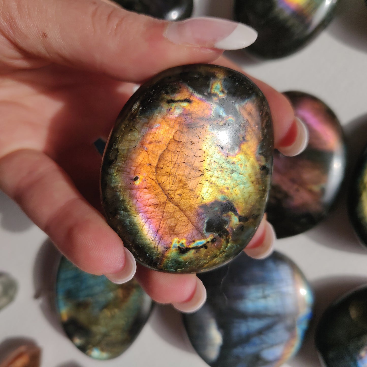 Labradorite Palm Stone (#257) - Simply Affinity