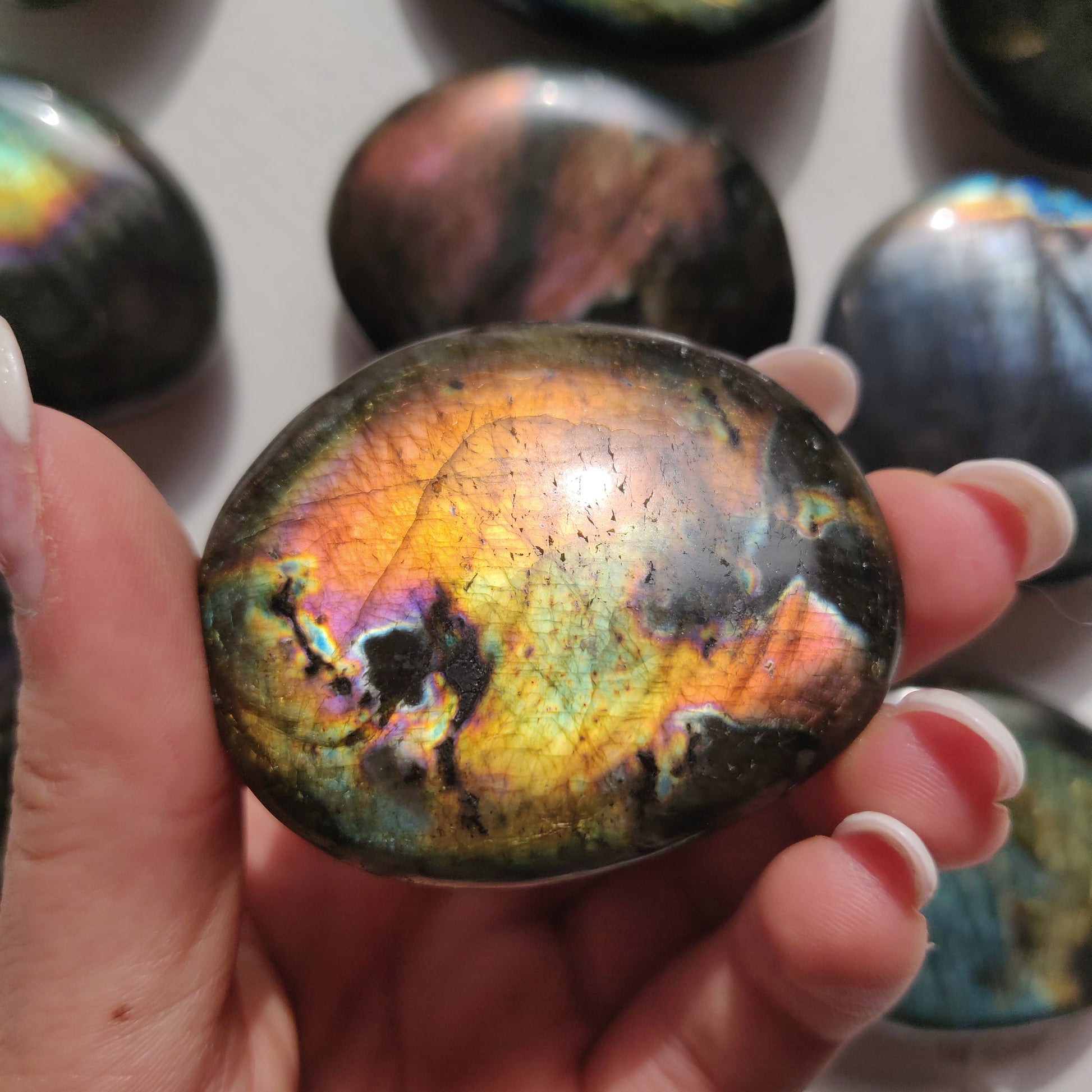 Labradorite Palm Stone (#257) - Simply Affinity