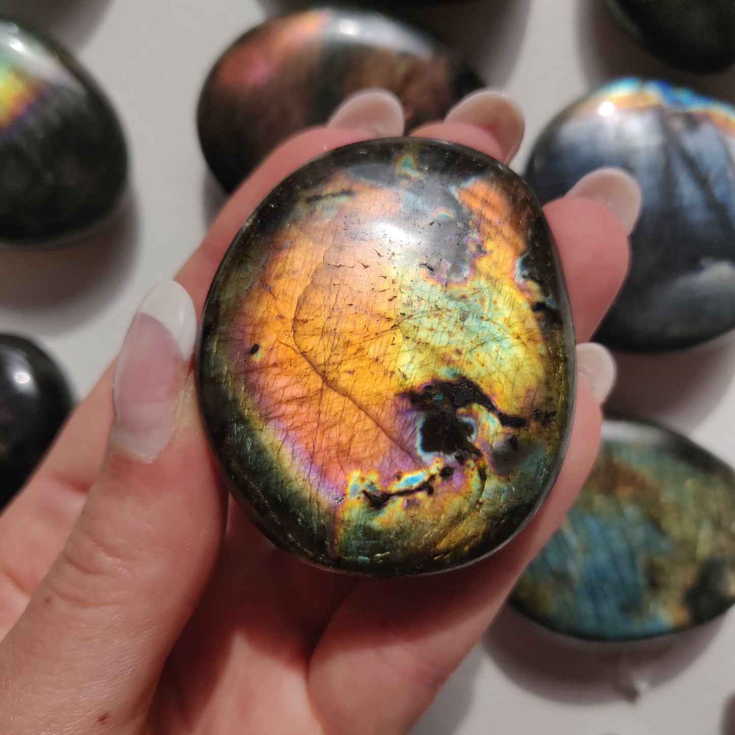Labradorite Palm Stone (#257) - Simply Affinity