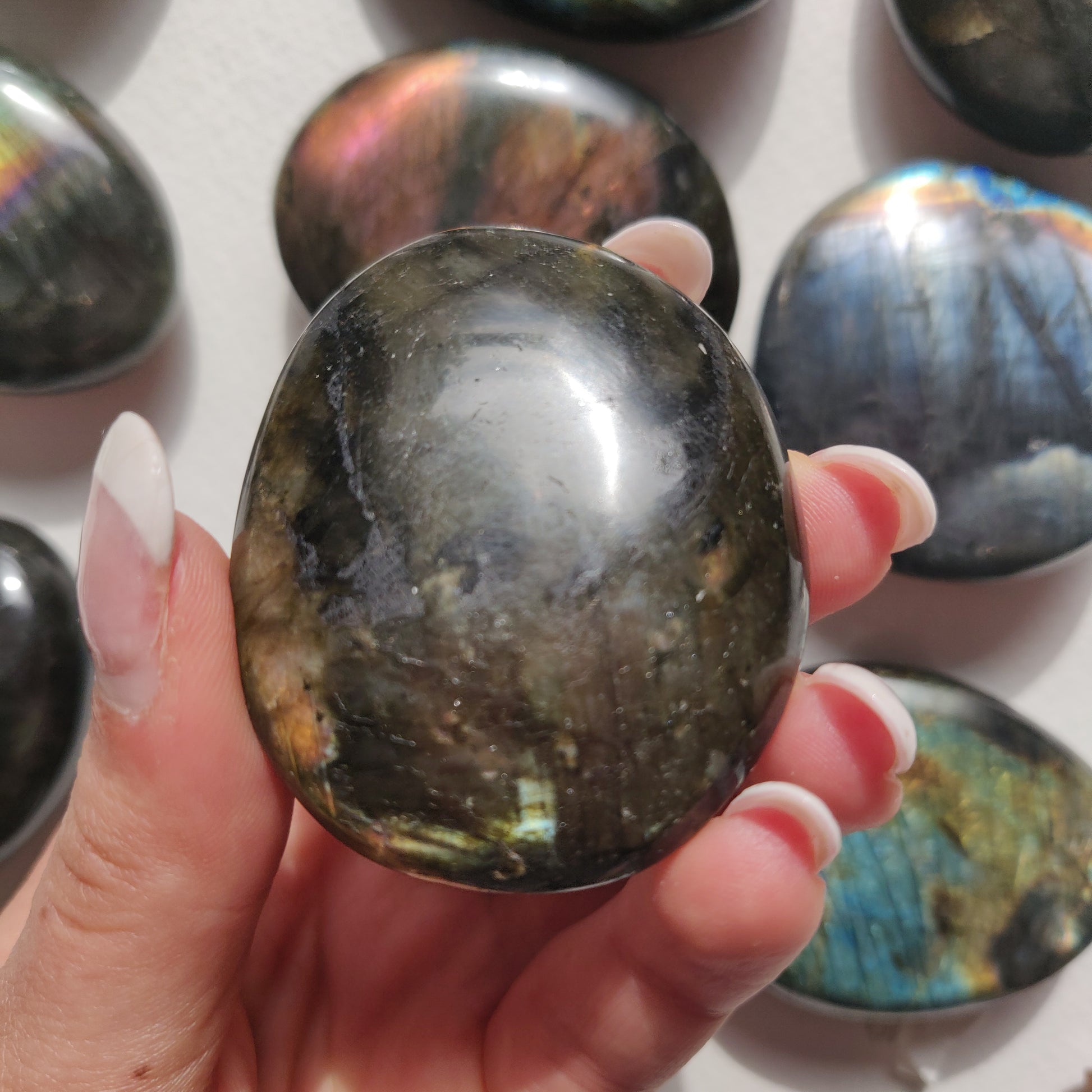 Labradorite Palm Stone (#257) - Simply Affinity