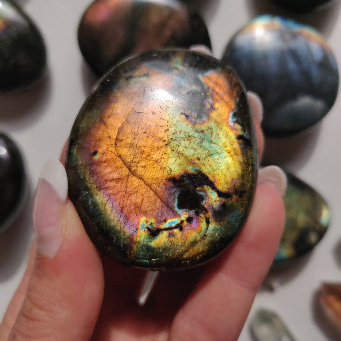 Labradorite Palm Stone (#257) - Simply Affinity