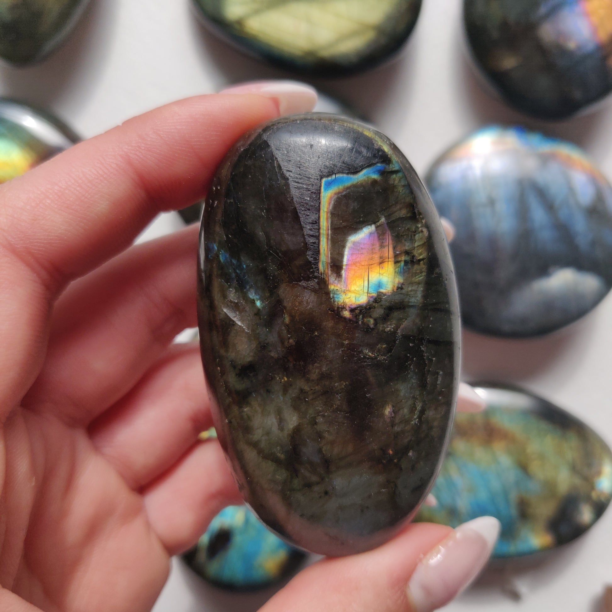 Labradorite Palm Stone (#258) - Simply Affinity