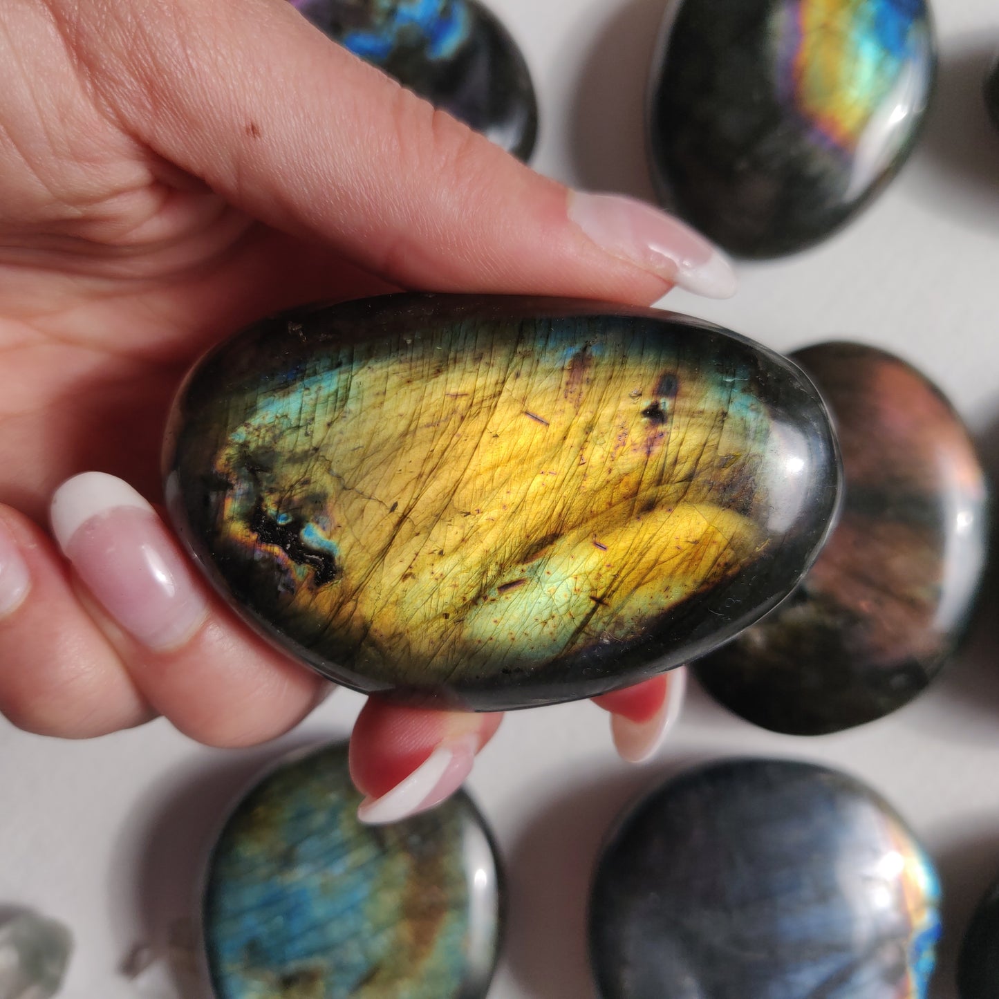 Labradorite Palm Stone (#259) - Simply Affinity