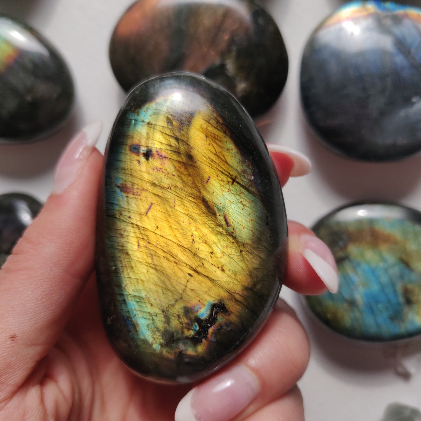 Labradorite Palm Stone (#259) - Simply Affinity