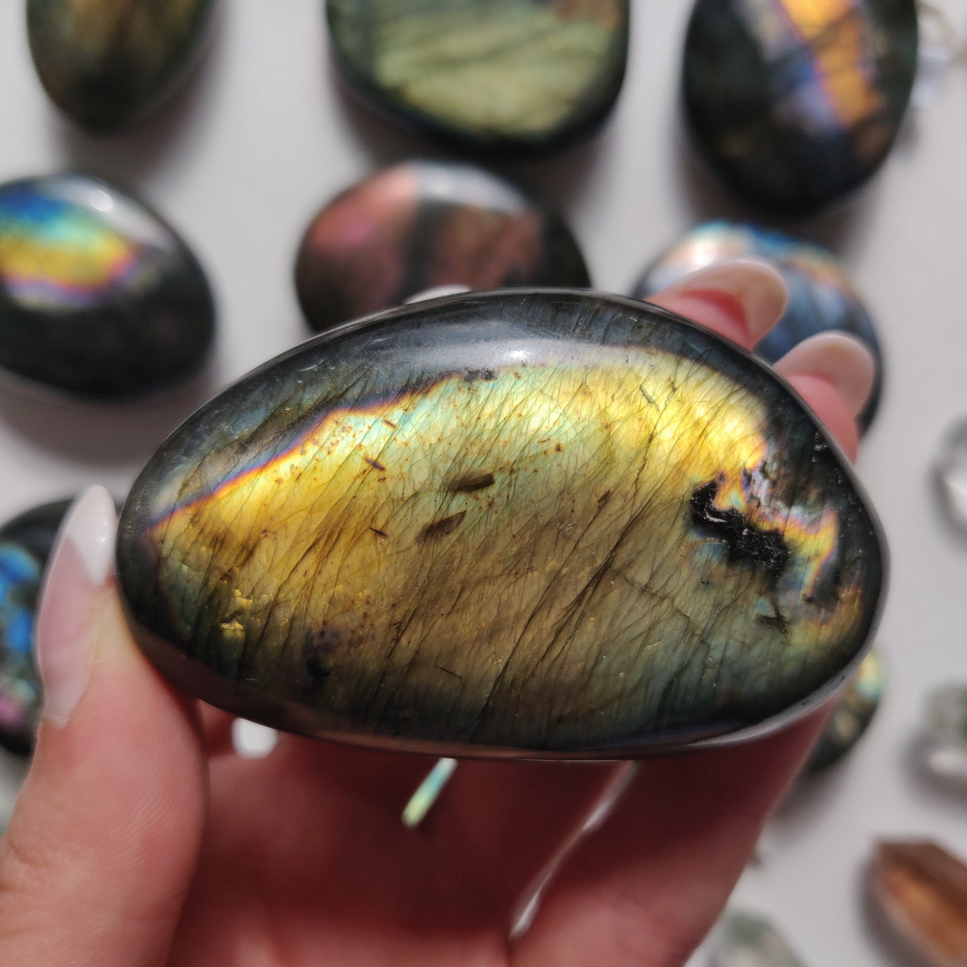 Labradorite Palm Stone (#259) - Simply Affinity