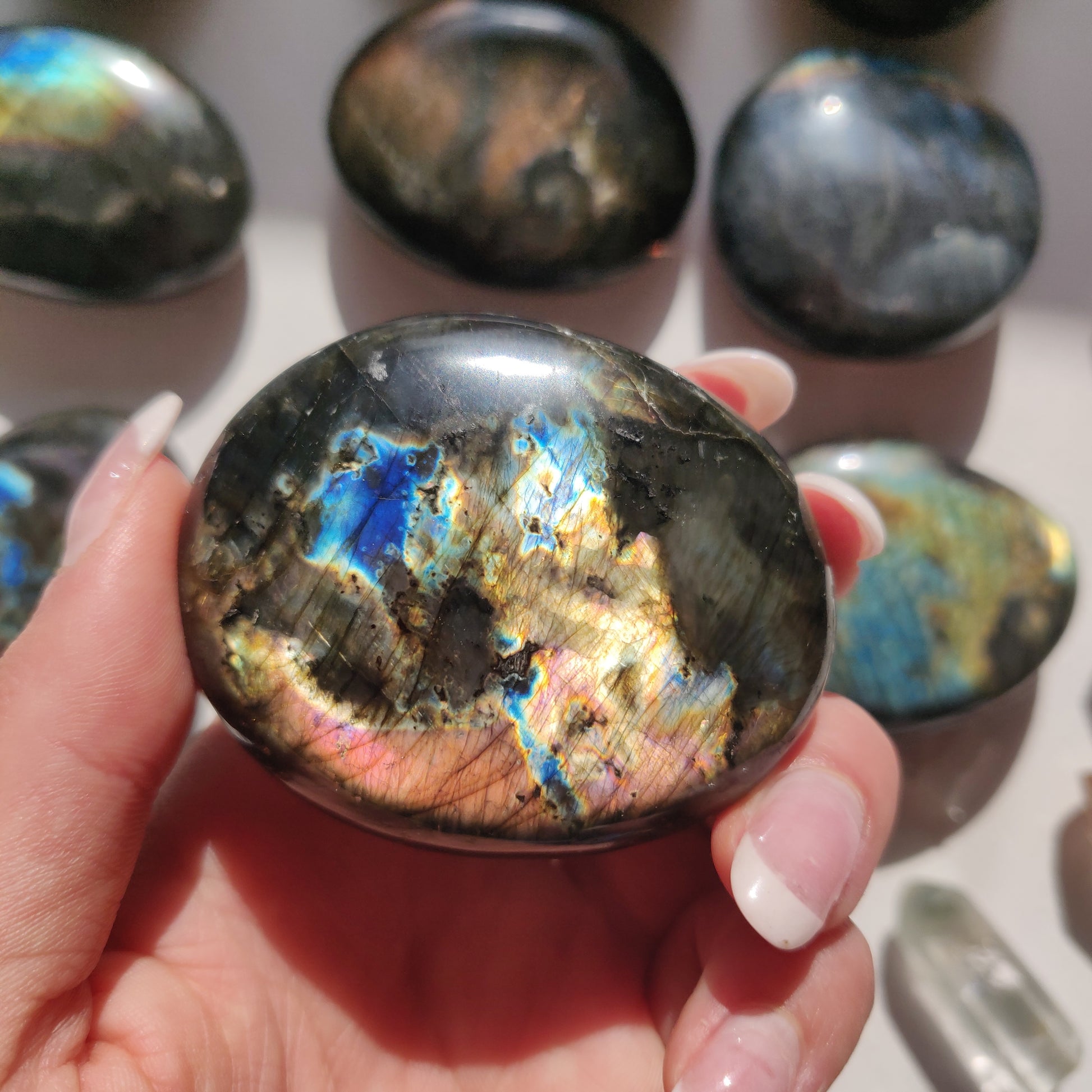 Labradorite Palm Stone (#261) - Simply Affinity