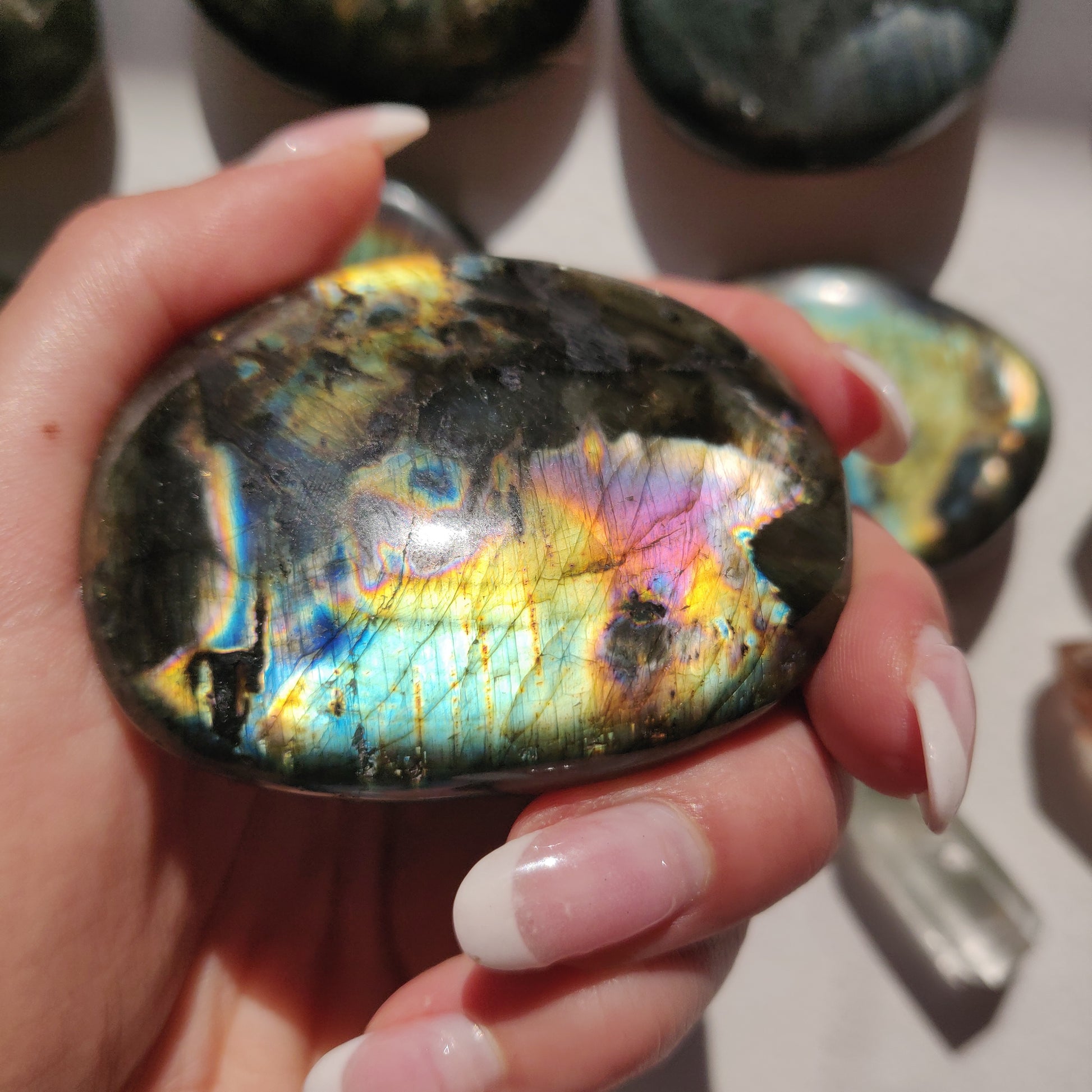 Labradorite Palm Stone (#262) - Simply Affinity