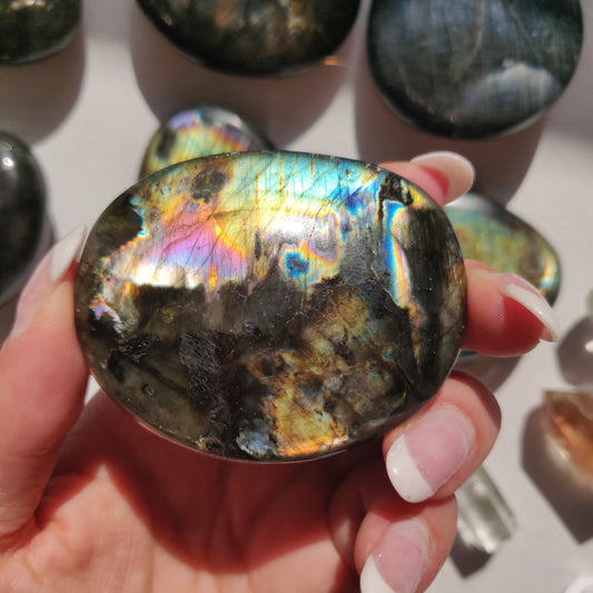 Labradorite Palm Stone (#262) - Simply Affinity