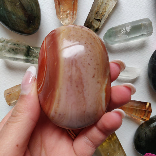 Polychrome Jasper Palm Stone (#15) - Simply Affinity