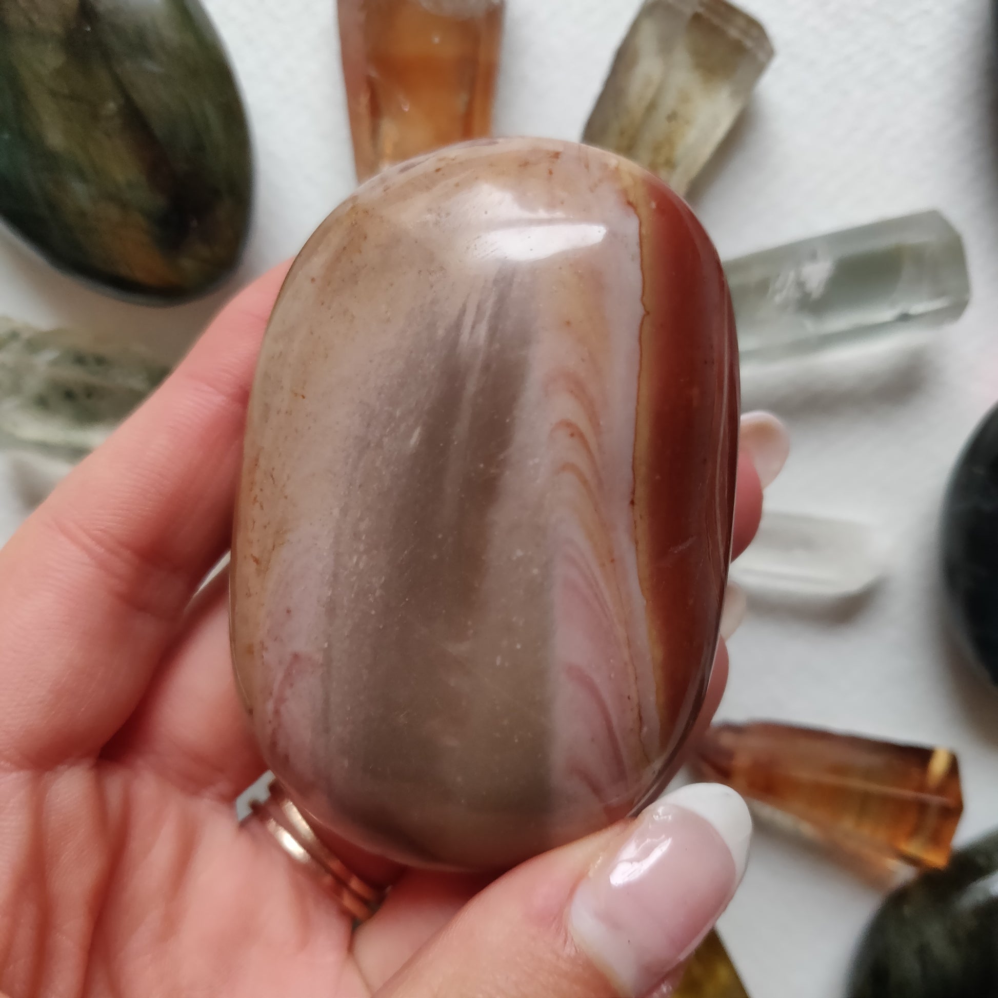 Polychrome Jasper Palm Stone (#15) - Simply Affinity