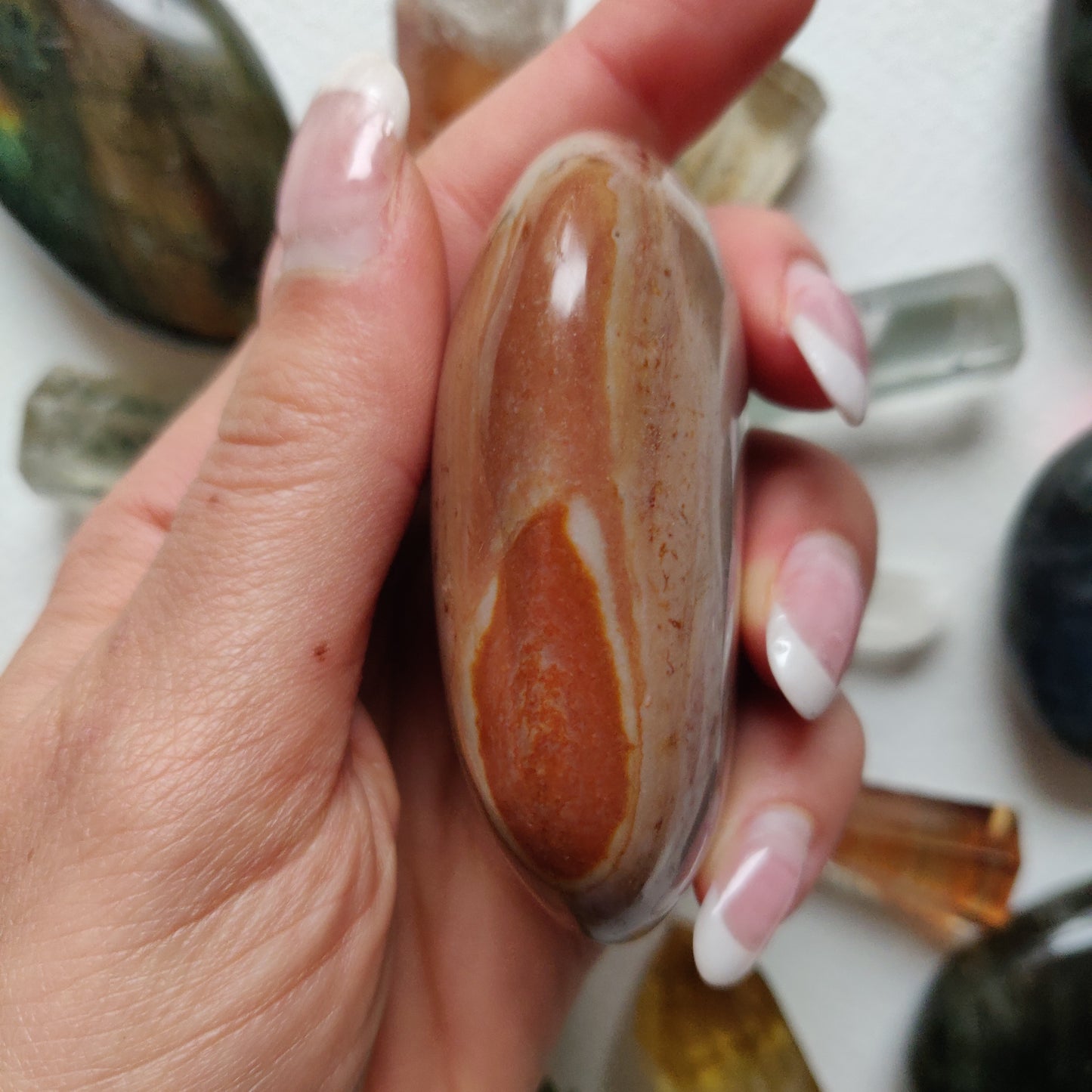 Polychrome Jasper Palm Stone (#15) - Simply Affinity