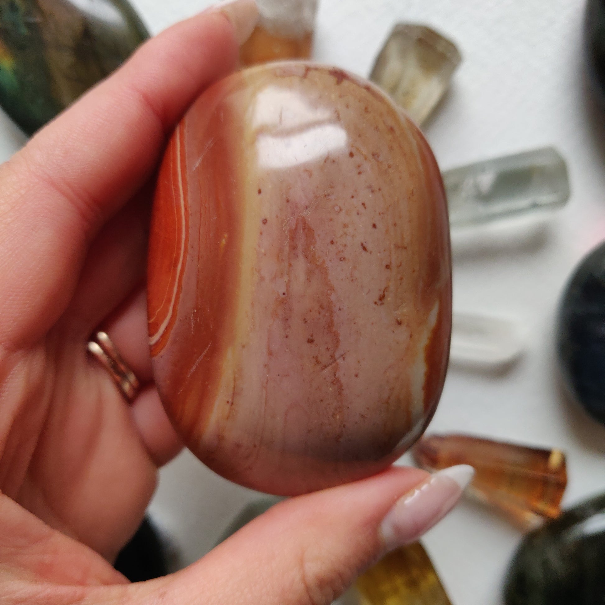 Polychrome Jasper Palm Stone (#15) - Simply Affinity