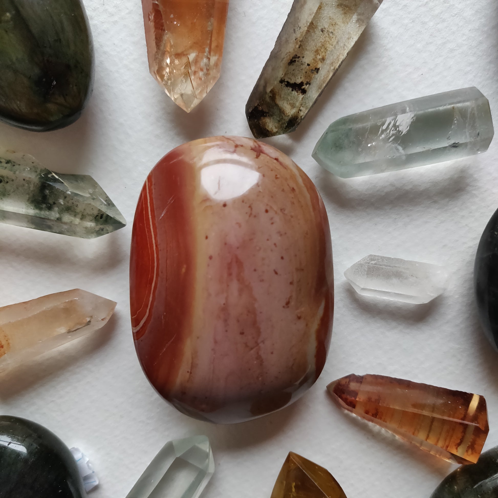 Polychrome Jasper Palm Stone (#15) - Simply Affinity