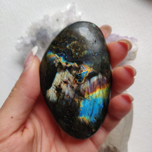 Labradorite Palm Stone (#74) - Simply Affinity