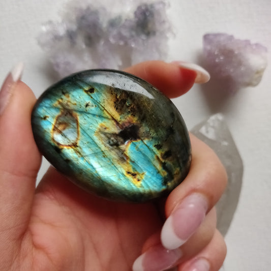 Labradorite Palm Stone (#260) - Simply Affinity