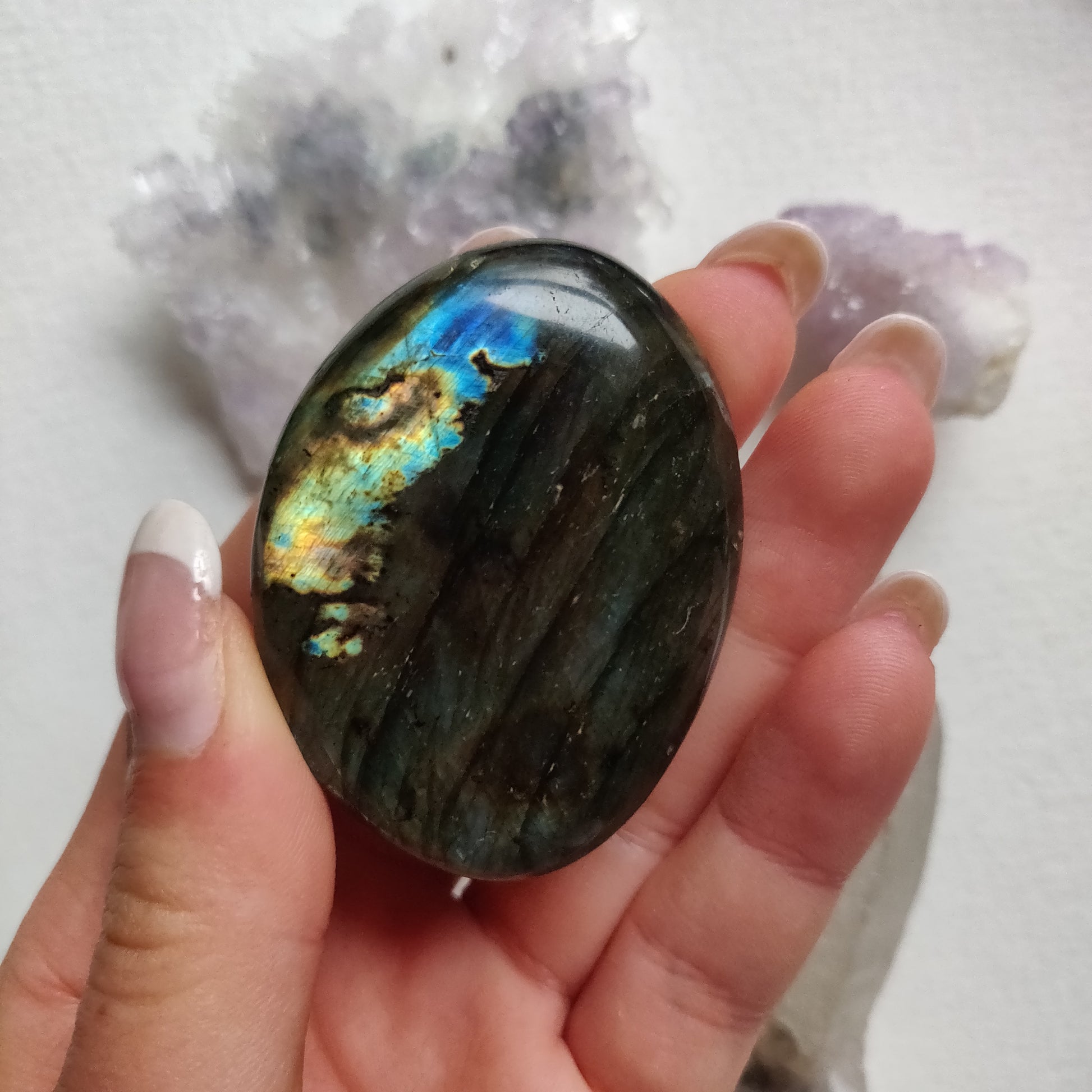 Labradorite Palm Stone (#260) - Simply Affinity