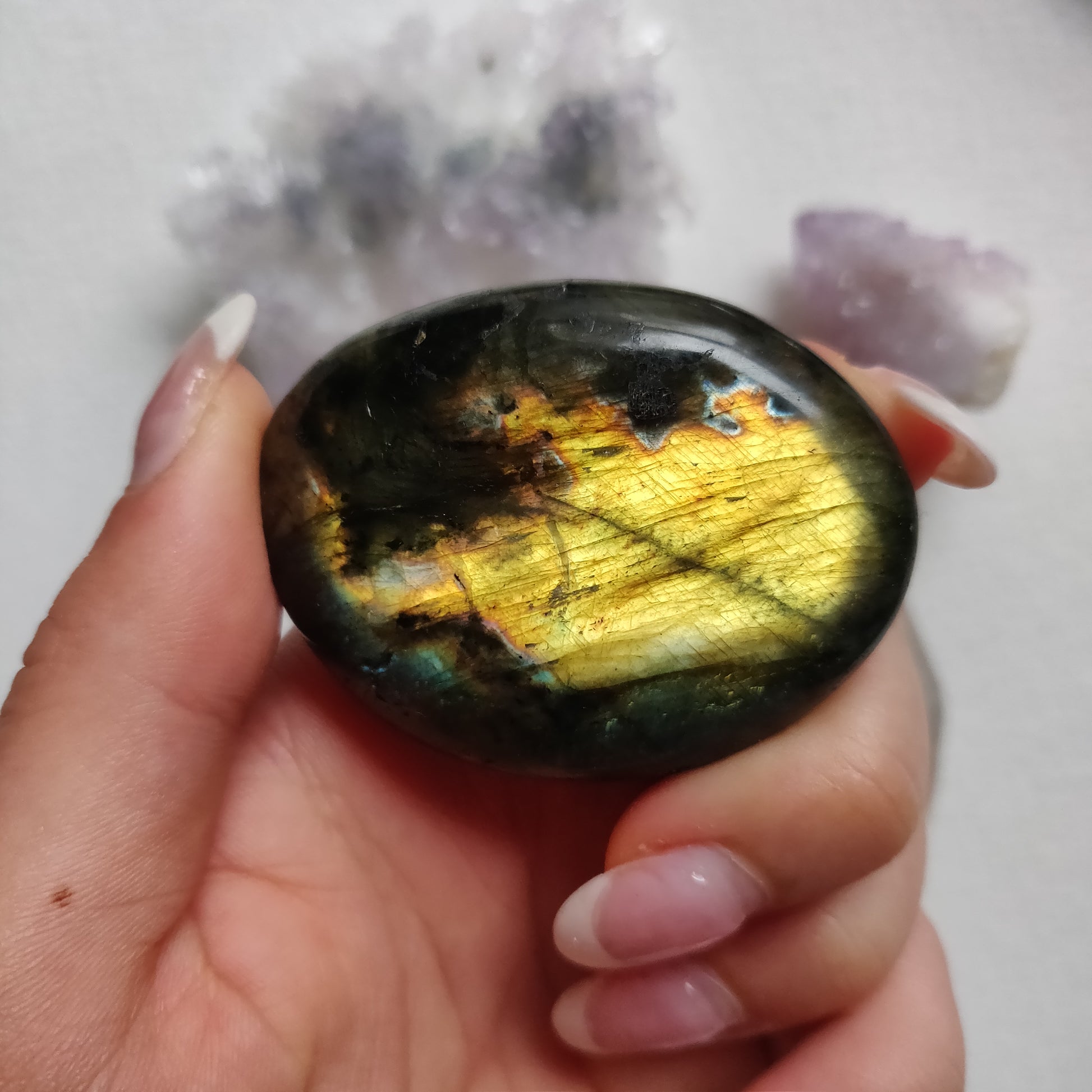 Labradorite Palm Stone (#260) - Simply Affinity