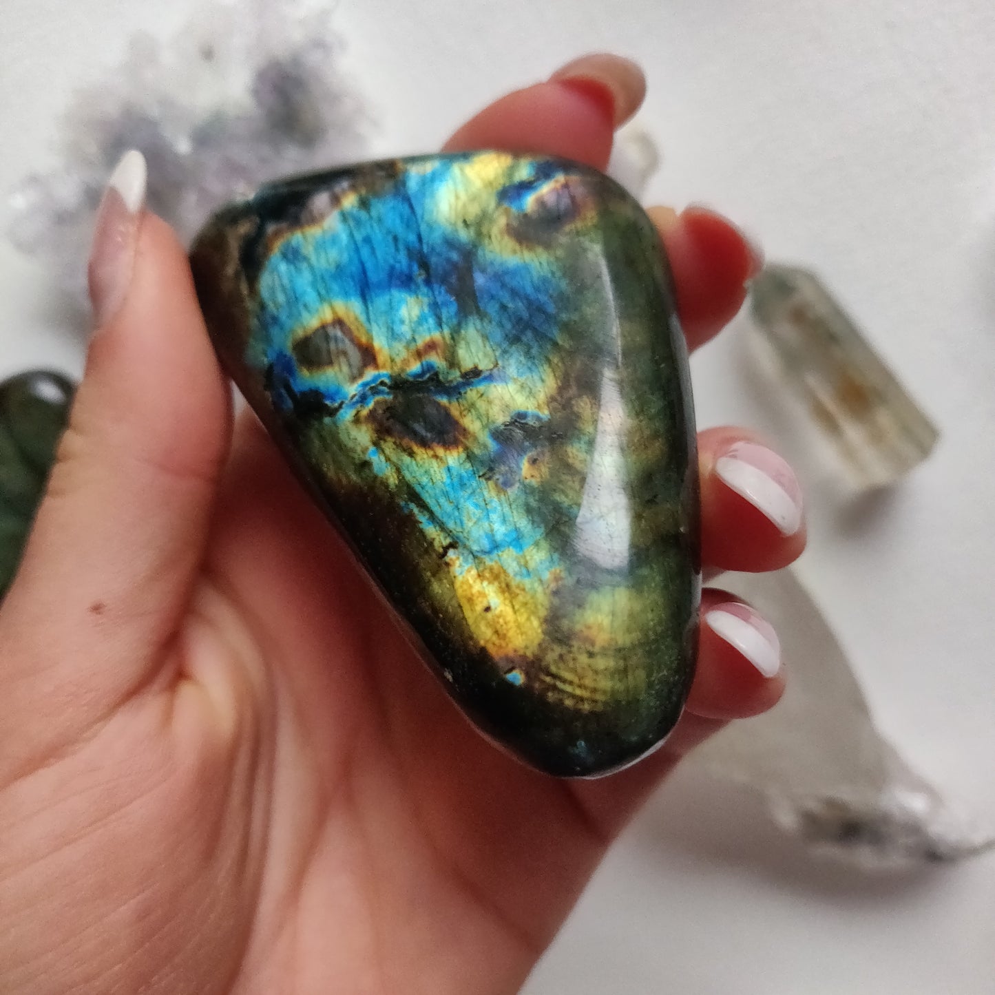 Labradorite Palm Stone (#266) - Simply Affinity