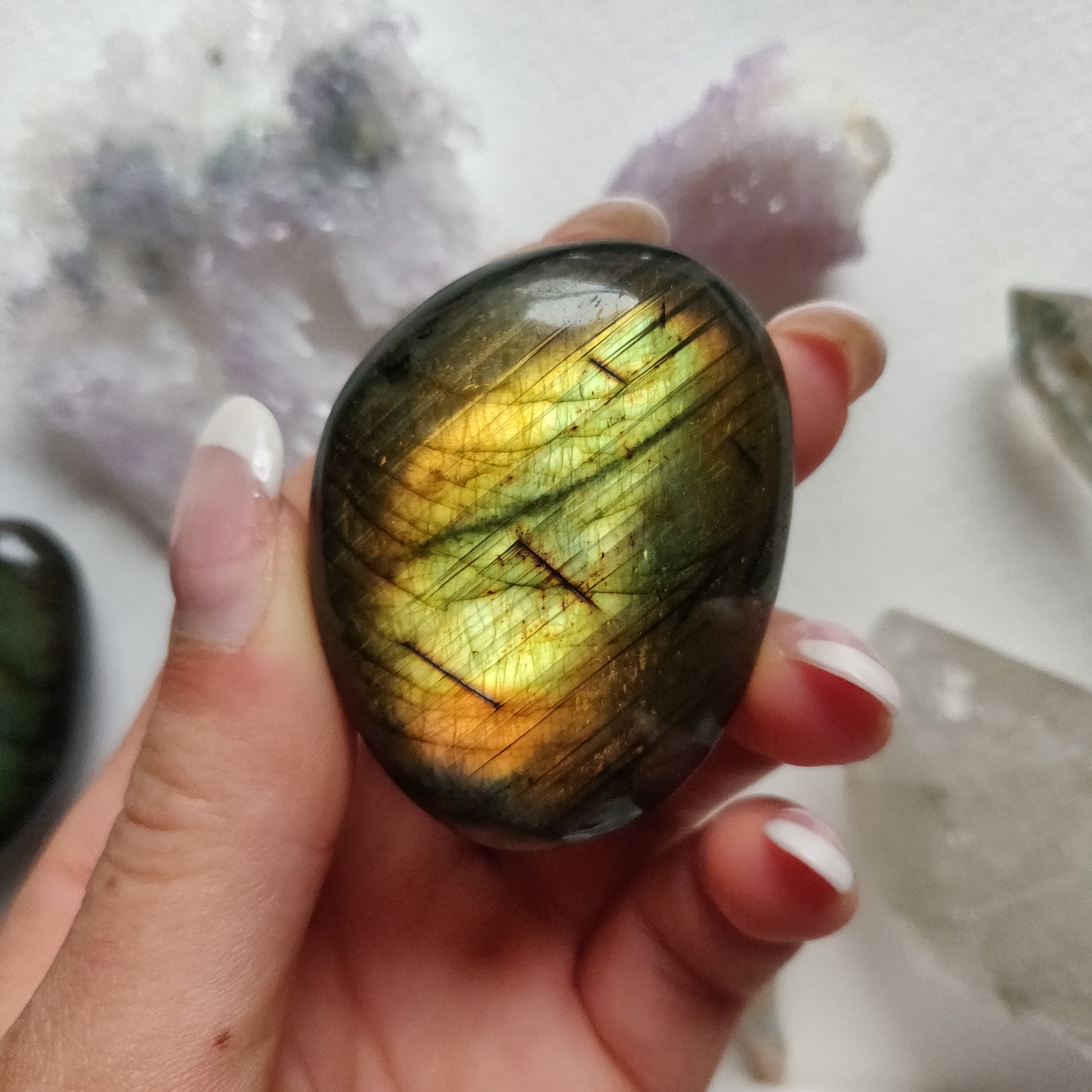 Labradorite Palm Stone (#263) - Simply Affinity