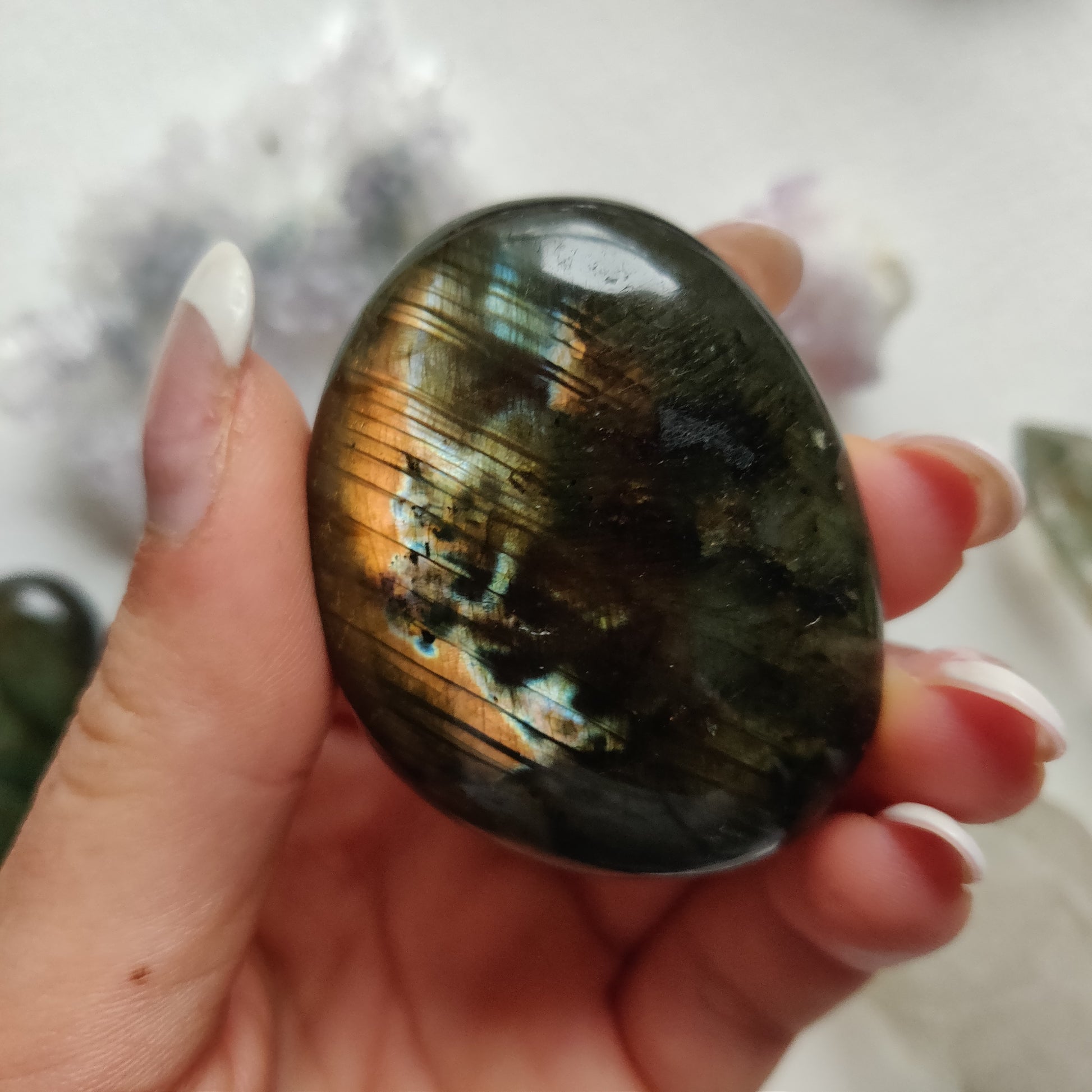 Labradorite Palm Stone (#263) - Simply Affinity