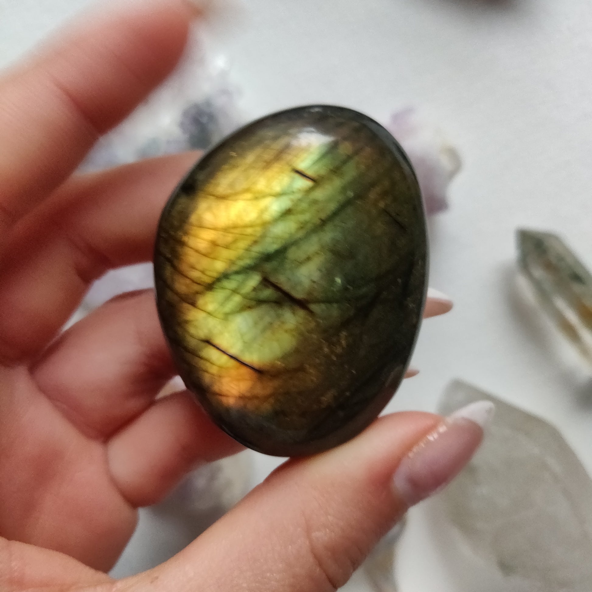Labradorite Palm Stone (#263) - Simply Affinity