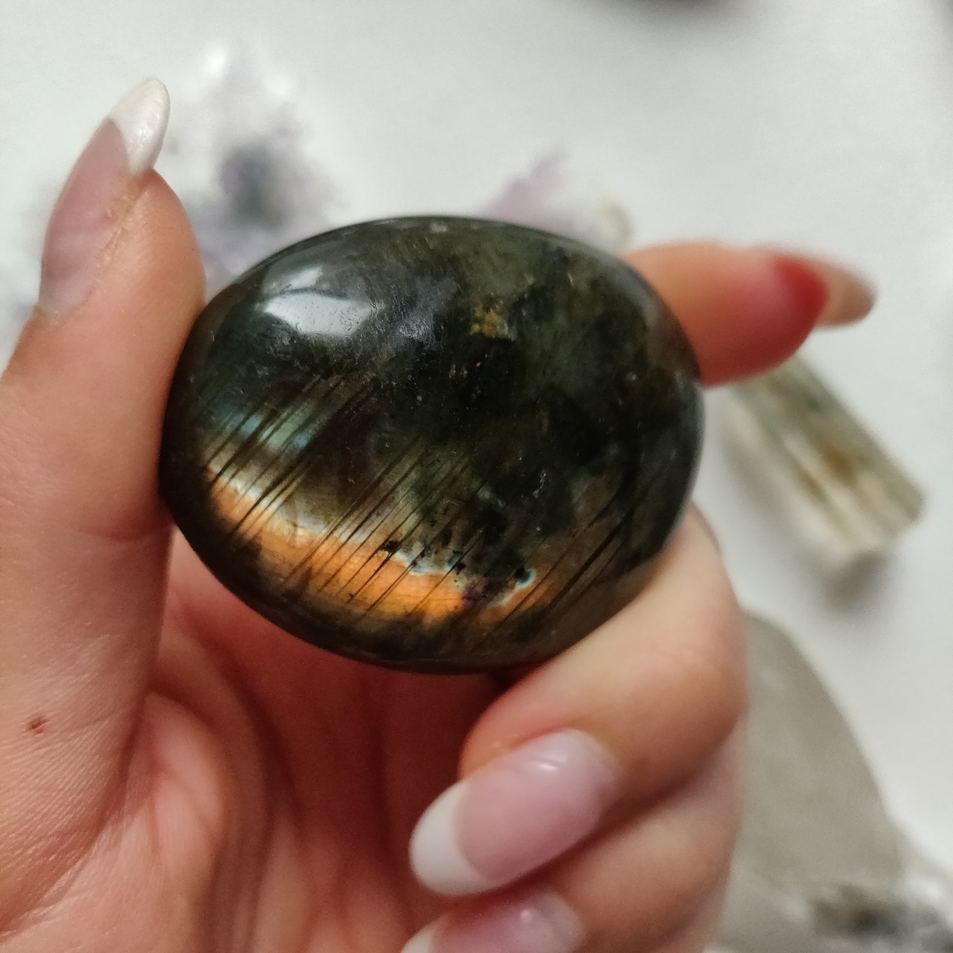 Labradorite Palm Stone (#263) - Simply Affinity