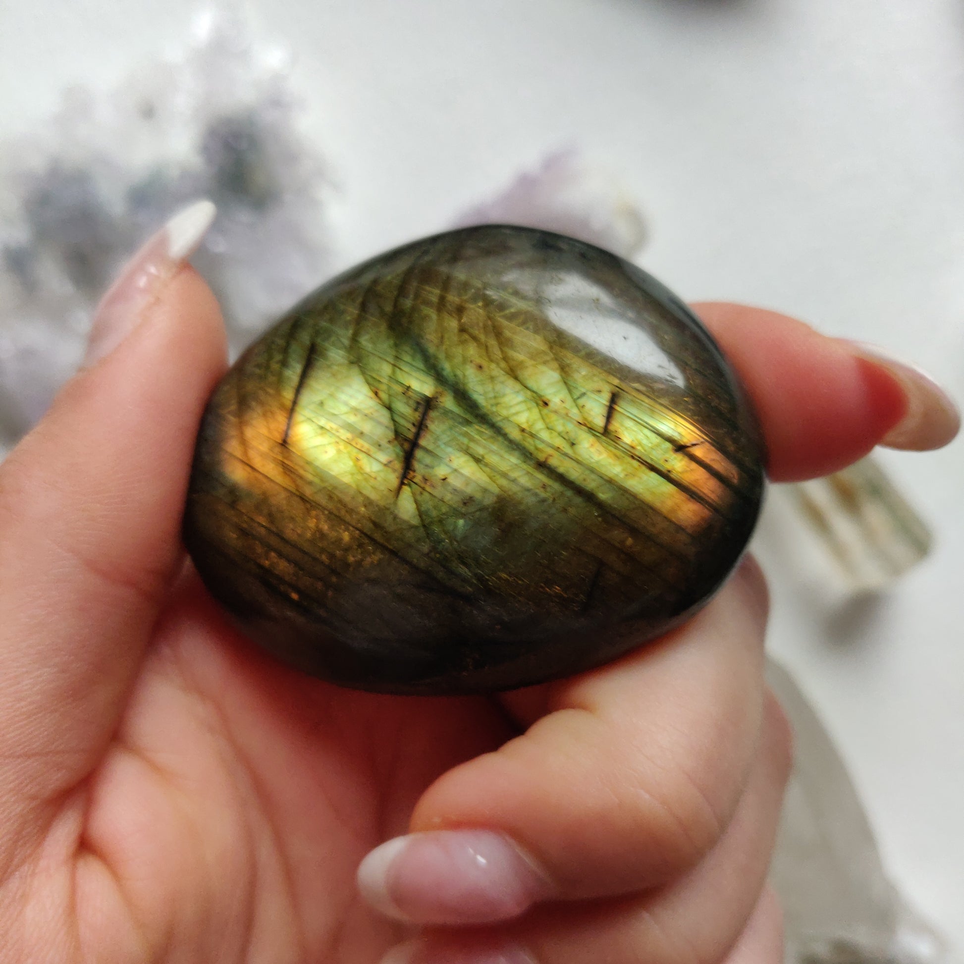 Labradorite Palm Stone (#263) - Simply Affinity