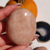 Peach Moonstone Palm Stone (#4) - Simply Affinity