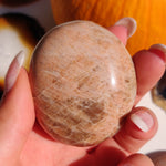 Peach Moonstone Palm Stone (#8) - Simply Affinity