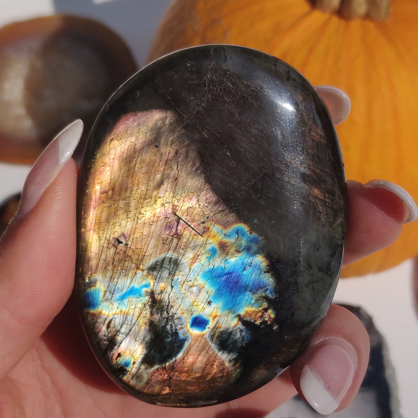 Labradorite Palm Stone (#194) - Simply Affinity