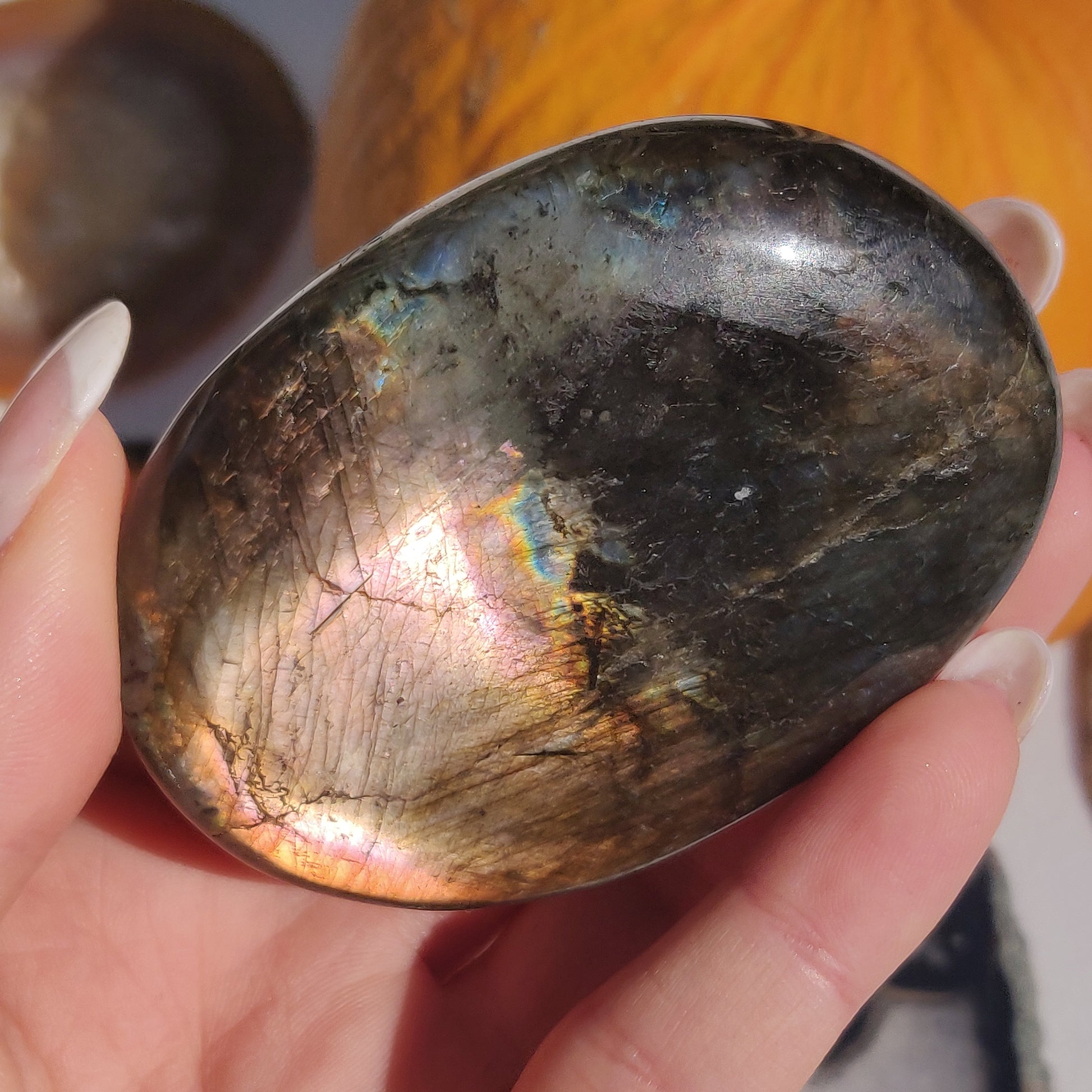 Labradorite Palm Stone (#194) - Simply Affinity