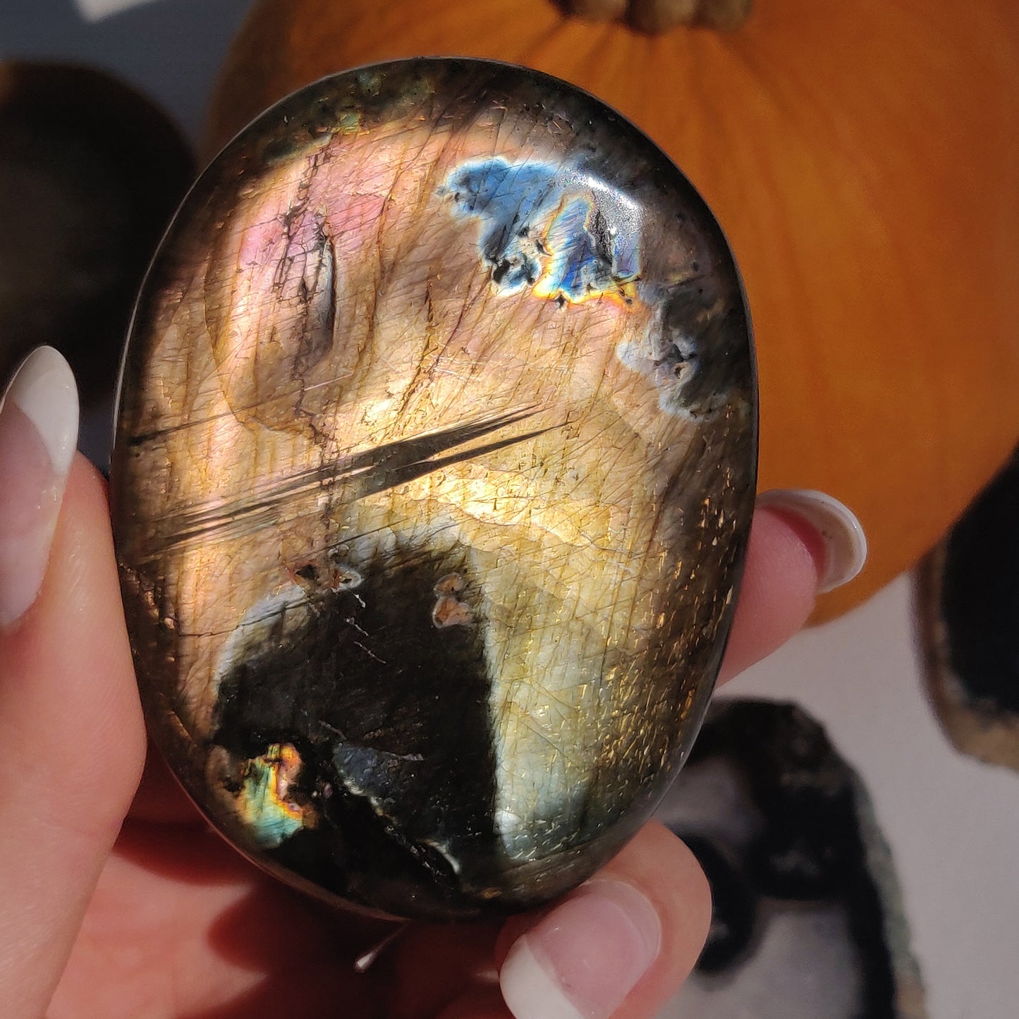 Labradorite Palm Stone (#194) - Simply Affinity
