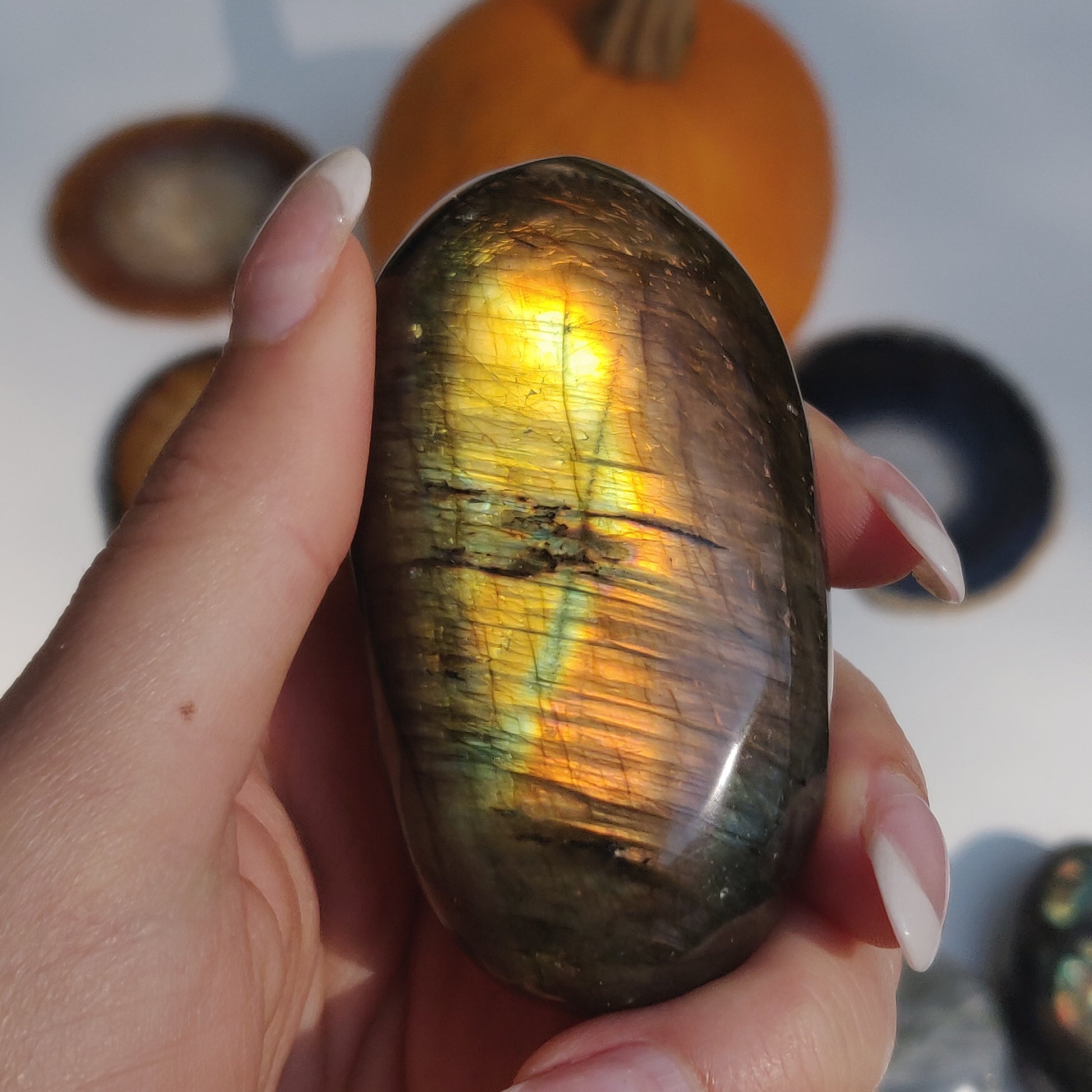 Labradorite Palm Stone (#265) - Simply Affinity