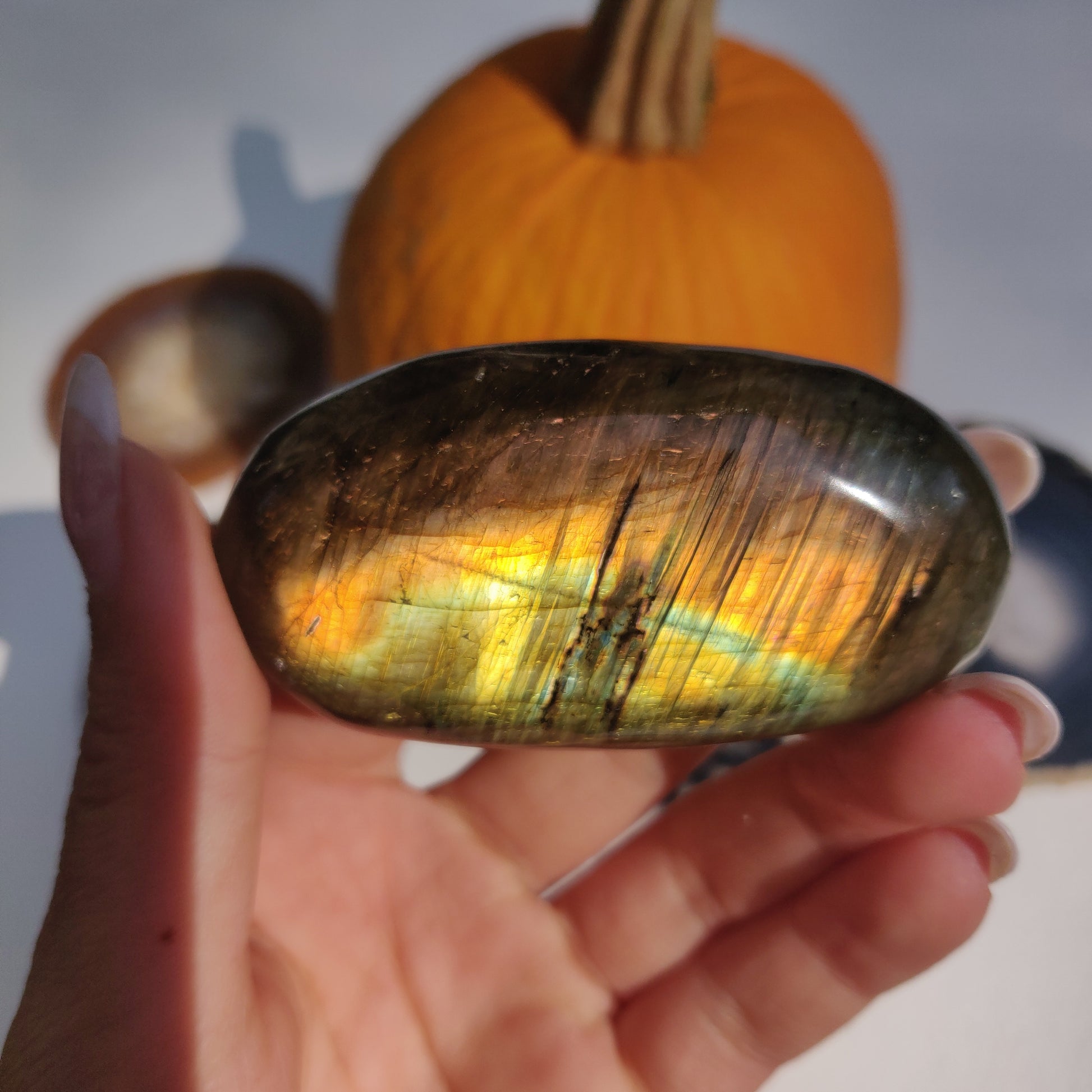 Labradorite Palm Stone (#265) - Simply Affinity
