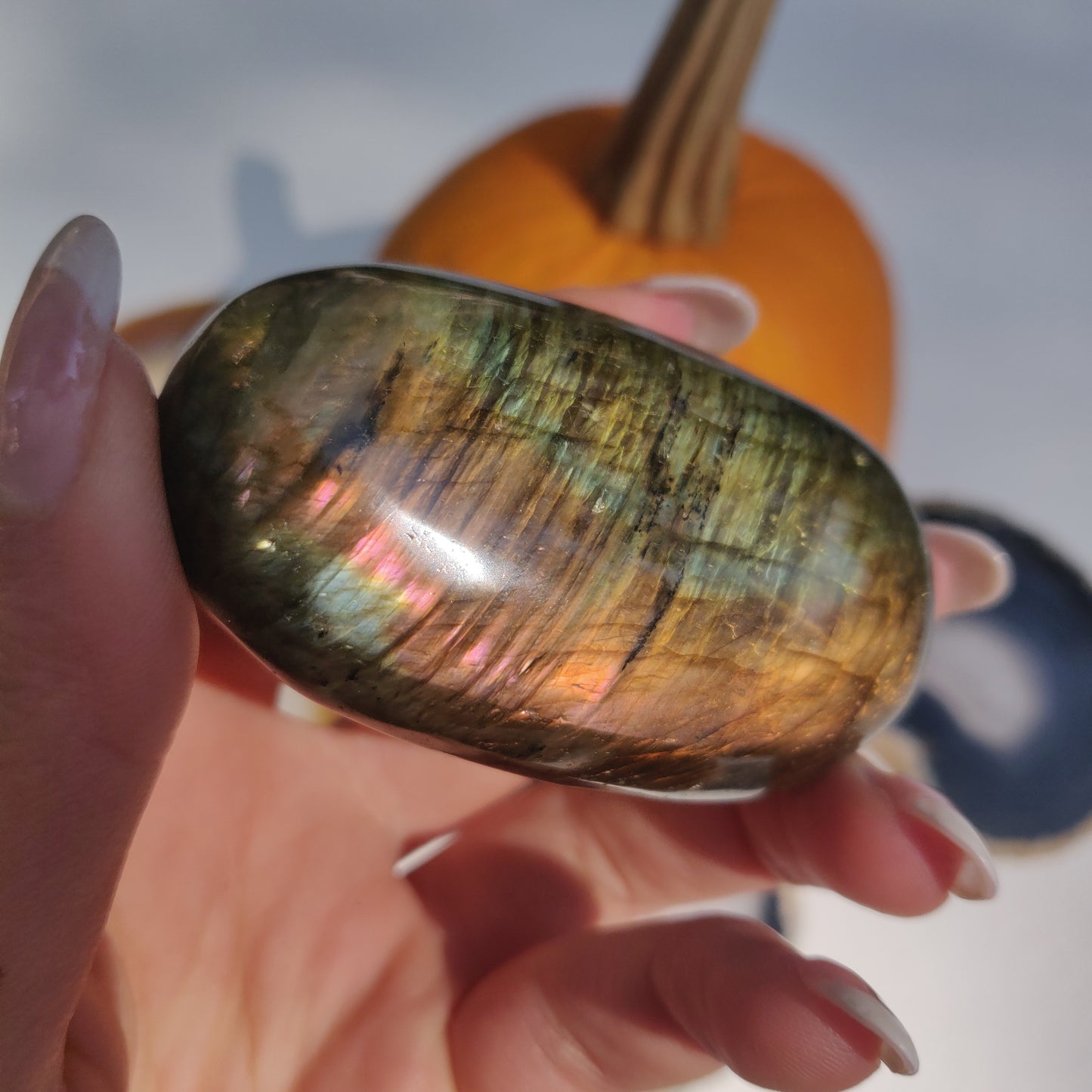 Labradorite Palm Stone (#265) - Simply Affinity