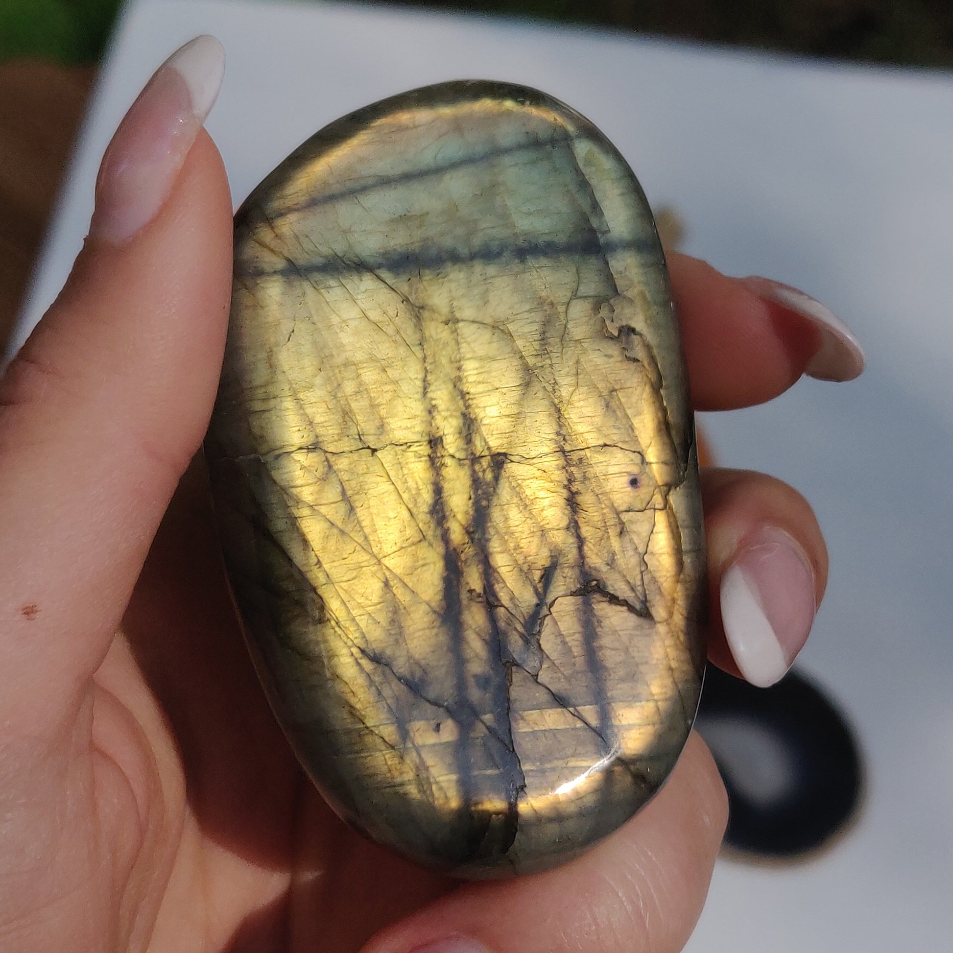 Labradorite Palm Stone (#268) - Simply Affinity