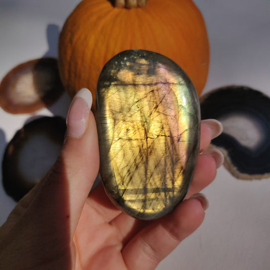 Labradorite Palm Stone (#268) - Simply Affinity